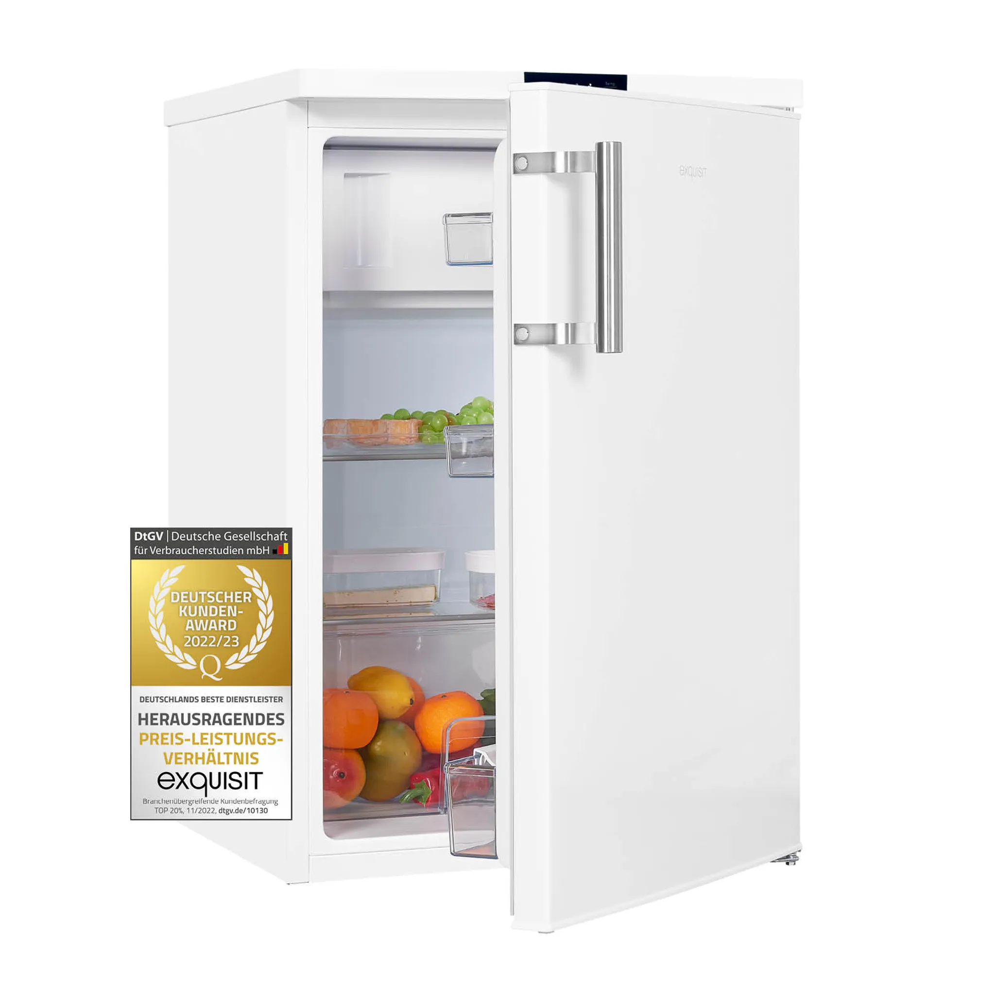 Exquisit Kühlschrank weiss KS16-4-HE-010D