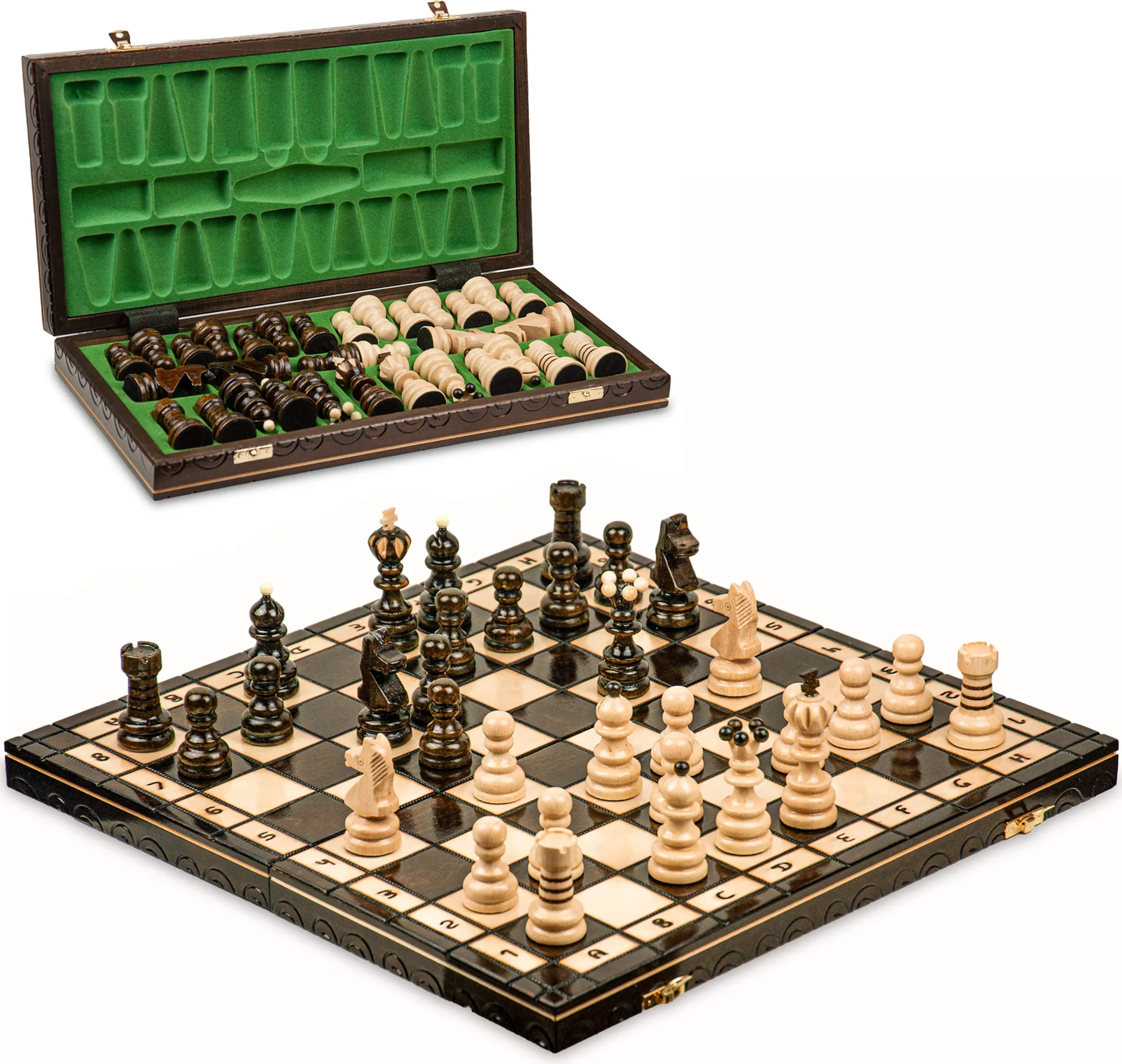 Deluxe Holz - Schach & Dame online kaufen