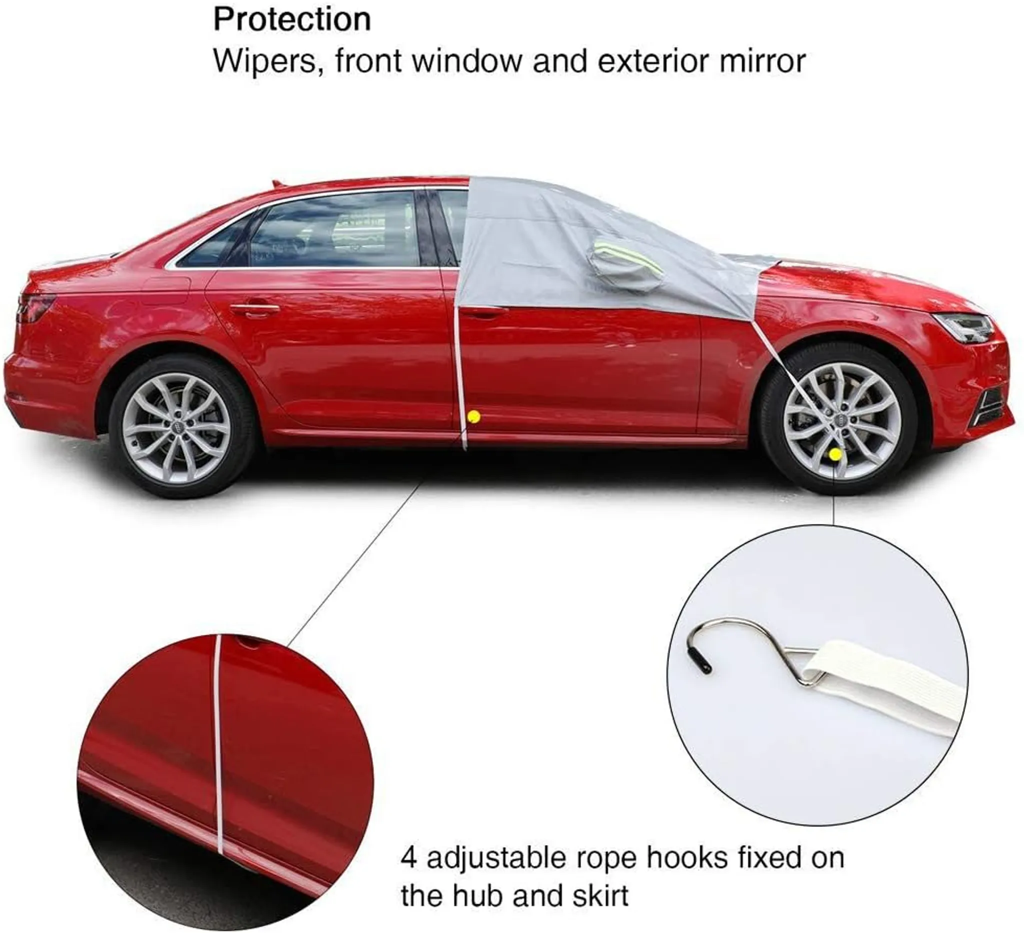 Frontscheibenabdeckung Eisschutz Sonnenschutz UV-Schutz für Audi
