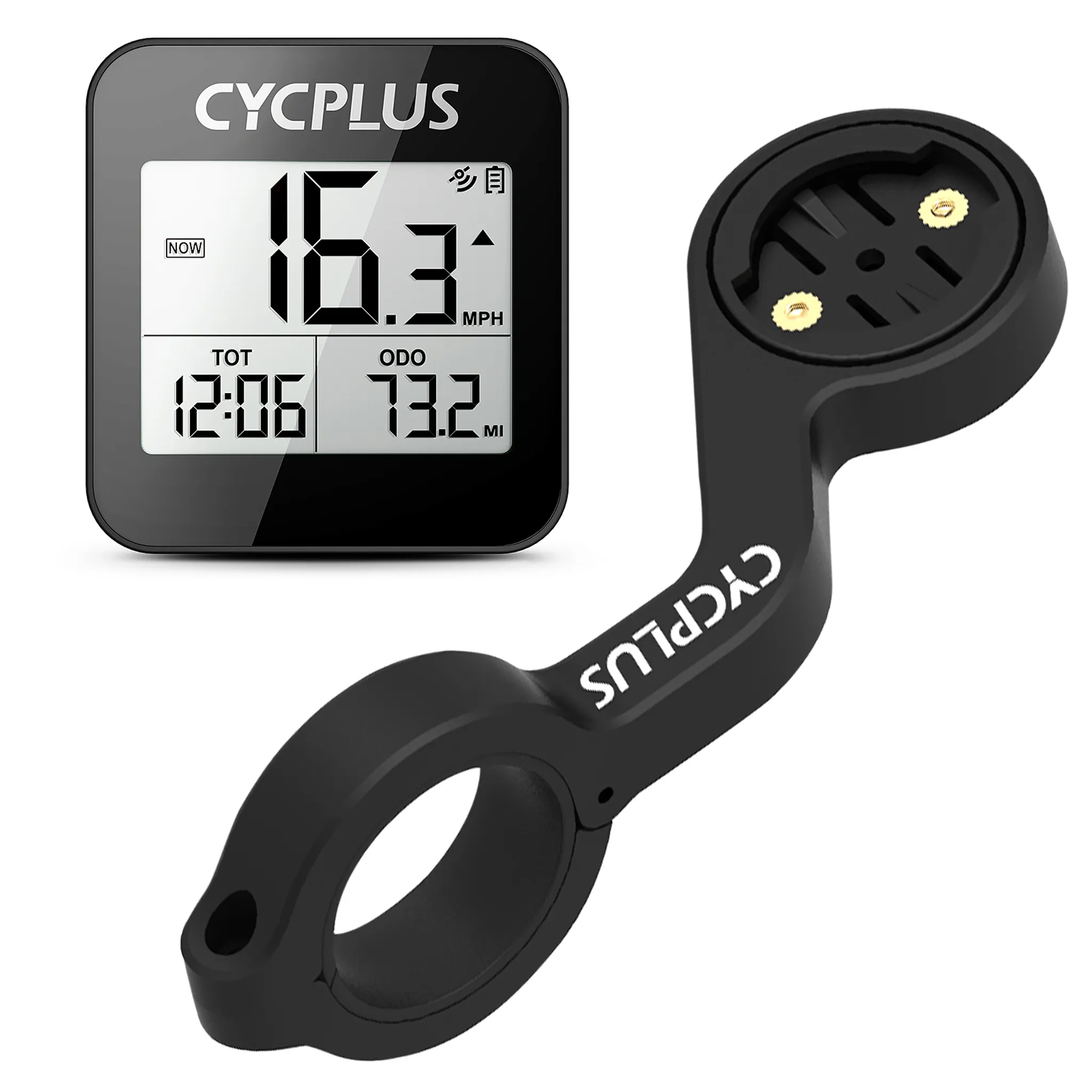 CYCPLUS Radfahren GPS Fahrrad Computer Bike Zubehör Tacho LED IPX6  Wasserdichte Kilometerzähler Drahtlose Stoppuhr