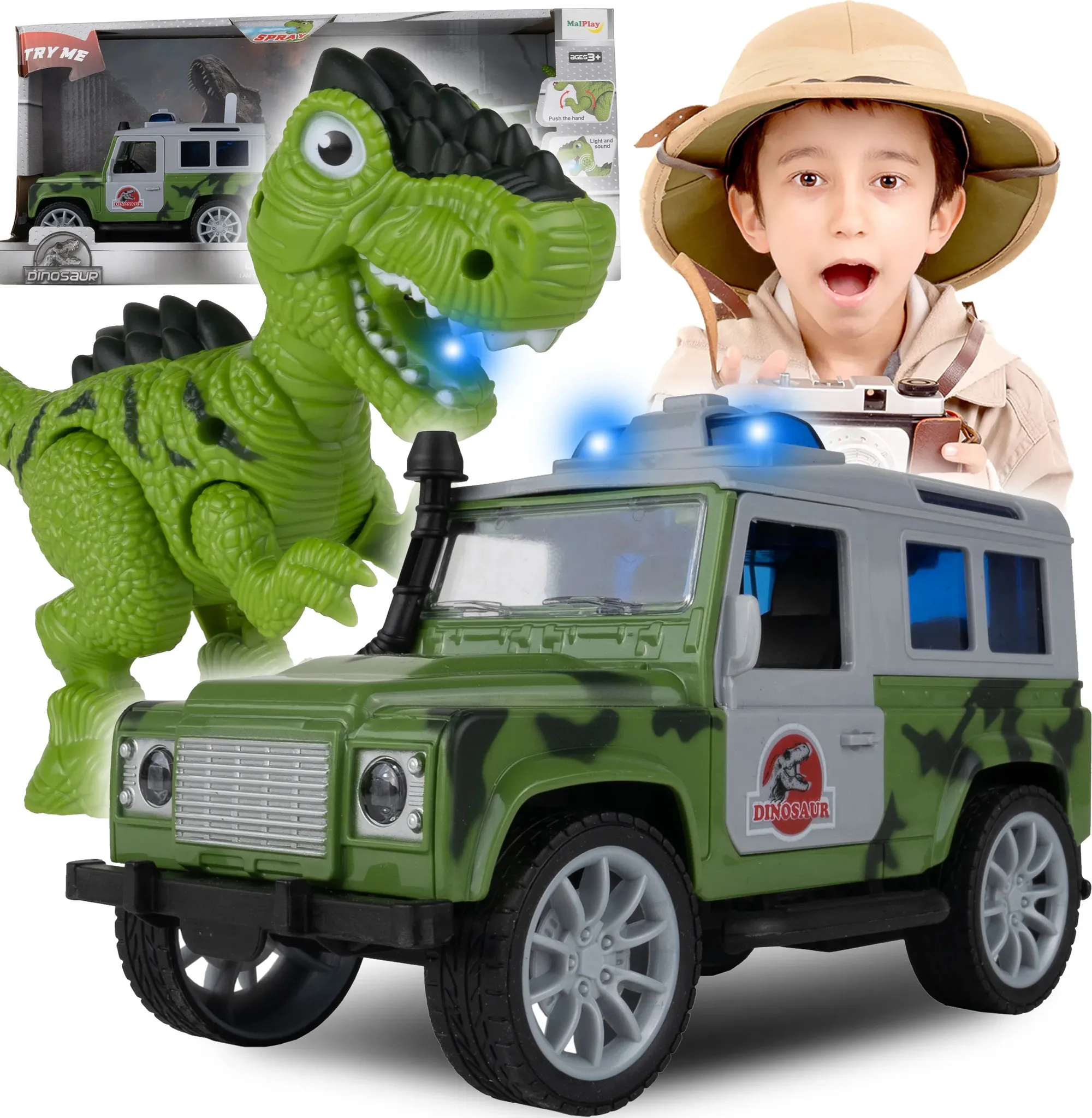 Matchbox Jurassic World Dino-Transporter – Spielzeugauto Mit Mini-Dino, Für Kinder Ab 3 Jahren