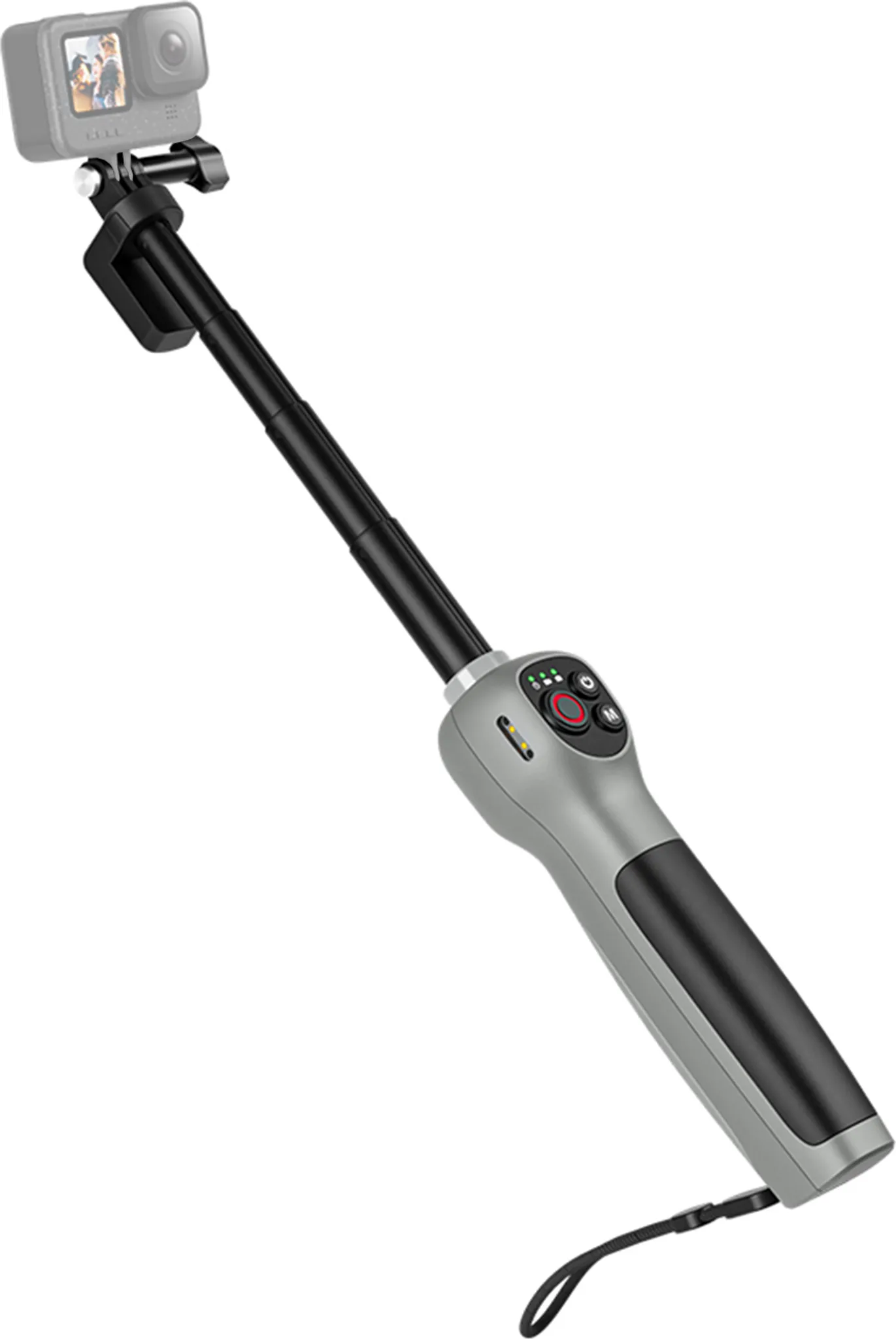 GlasFlength Selfie Stick für GoPro, 49CM Teleskop-Selfie Stick für GoPro Hero 12 11 10 9 8 Schwarz Teleskopstange Selfie für IDJI Osmo Action AKASO SJCAM und Andere Action-Kameras
