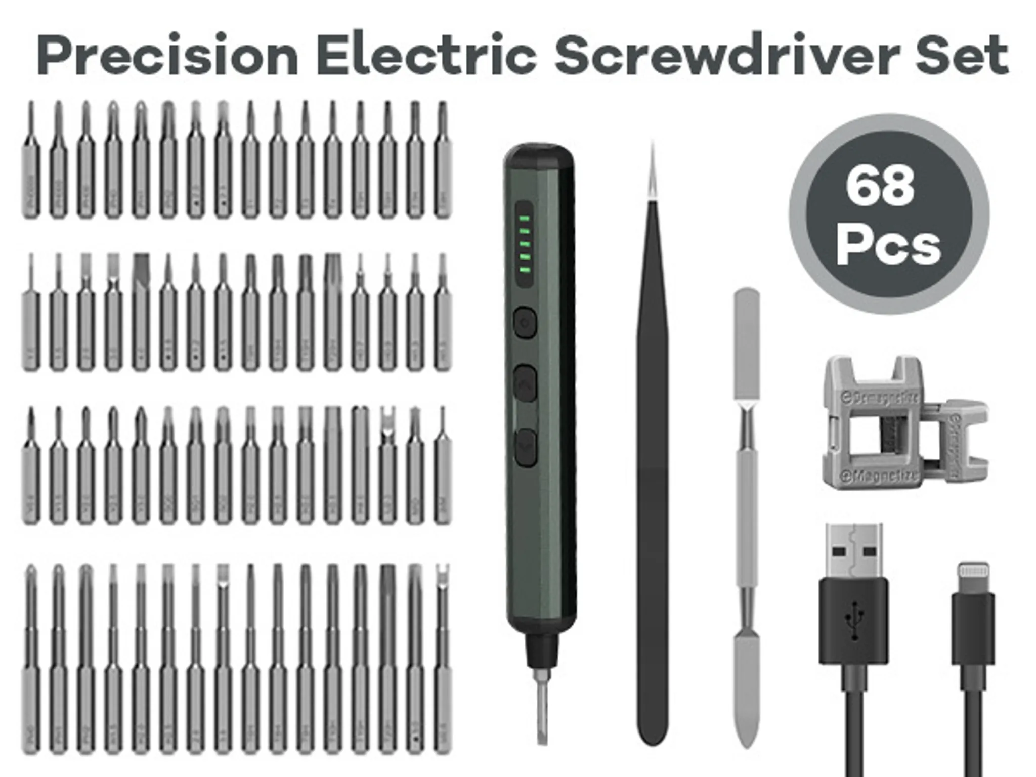 5er Set S2 Magnet-Bits Fünfeck – Schraubendreher-Aufsätze Für Sicherheitsschrauben, 1/4 Zoll Antrieb