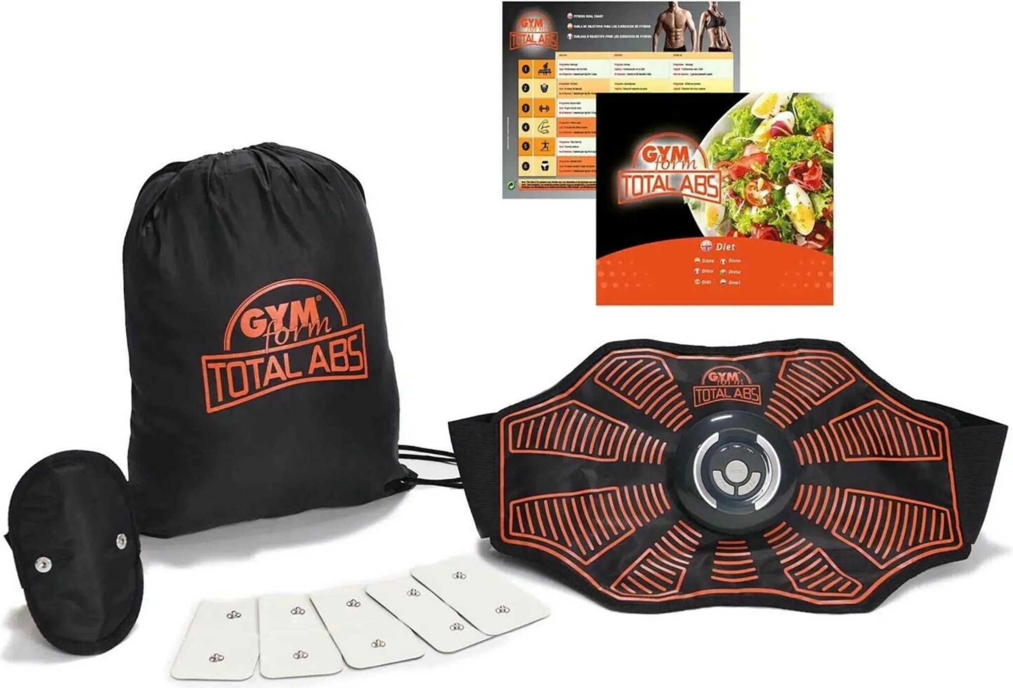 Gymform Total Abs, EMS-Trainer,10 Teile, Bauchtrainer
