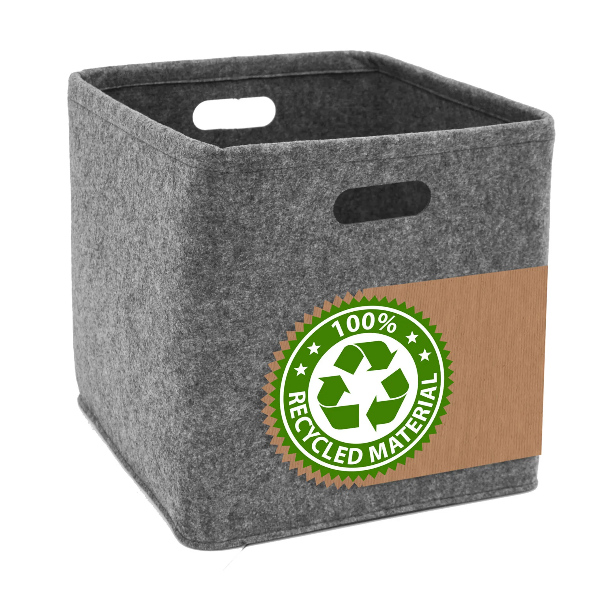 Ordnungsbox mit Deckel FILZ Aufbewahrungsbox Filzkorb Kiste Schachtel 2  Farben