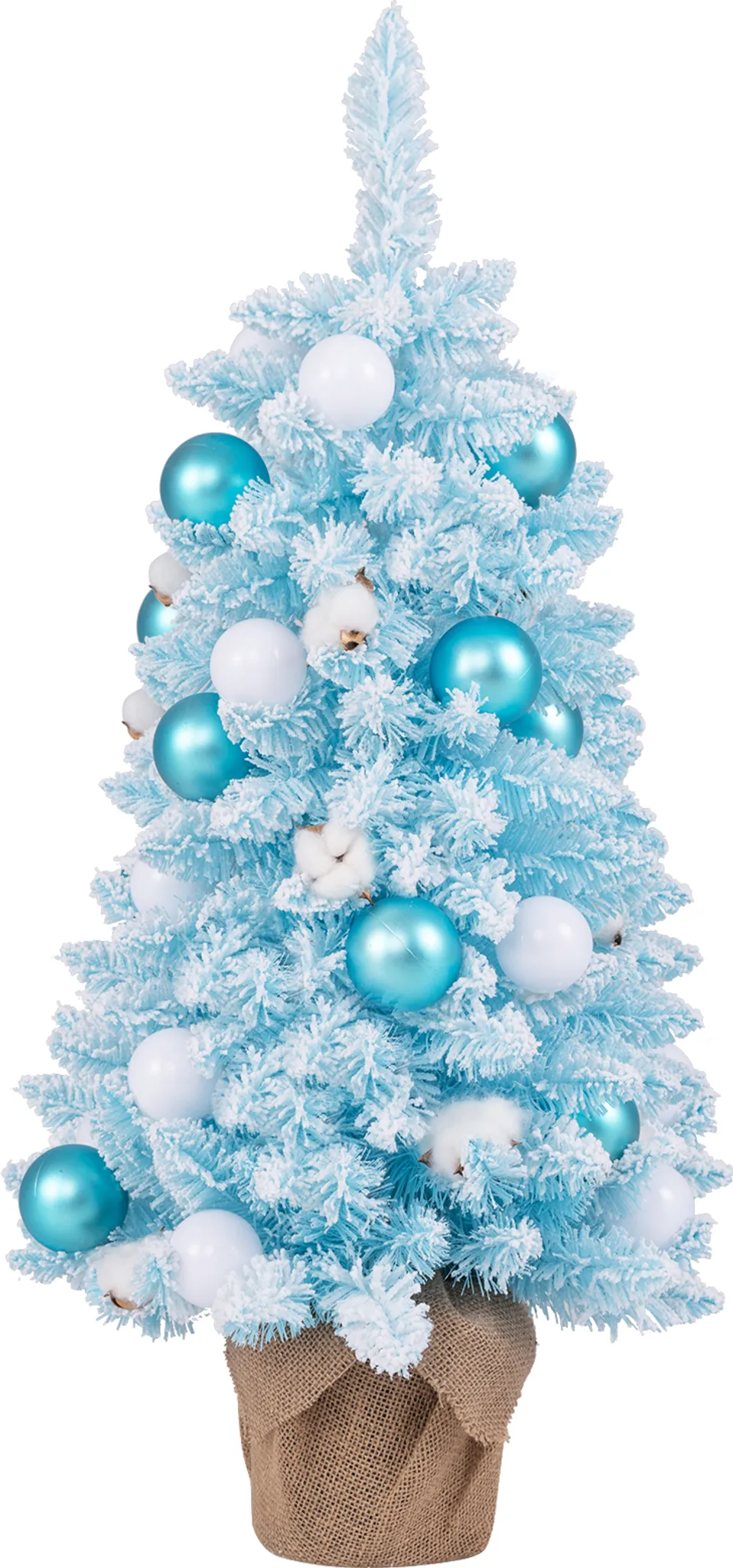 Set 100 Palline Per Albero Di Natale – Plastica Infrangibile – Blu Reale – 3/4/6 Cm – Lucide E Opache