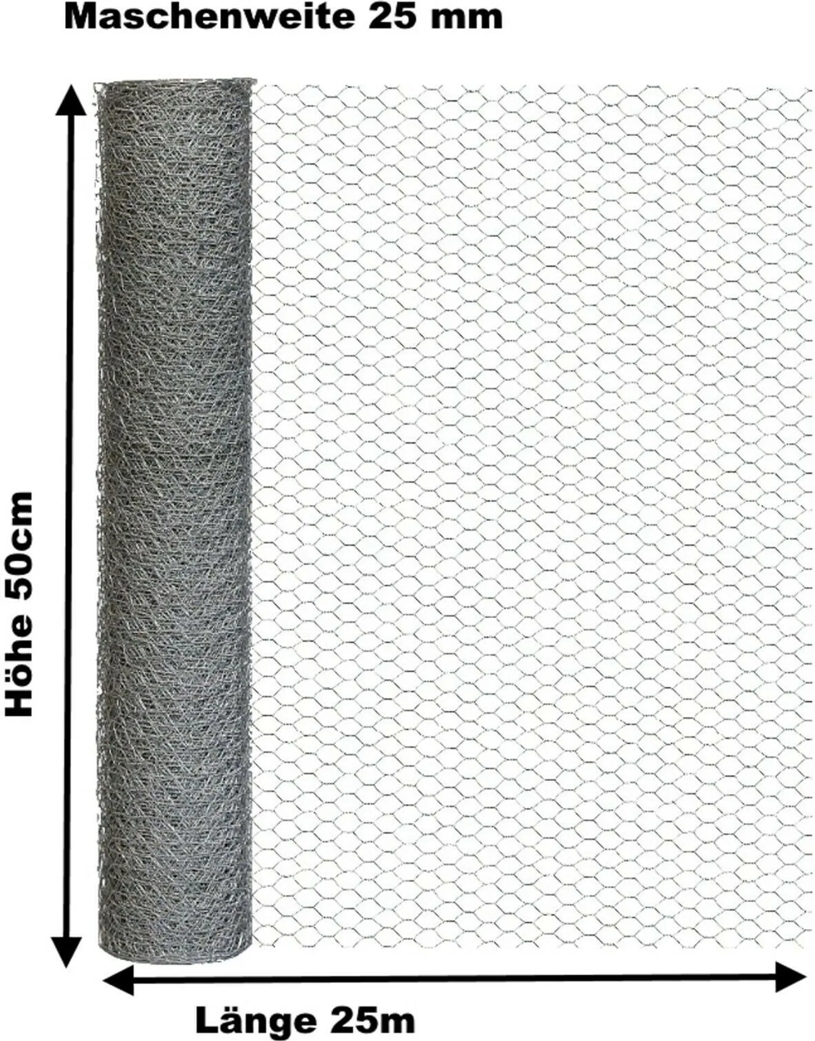 Gardman 50055 Verzinktes Drahtnetz – 25 Mm Masche, 10 M X 0,9 M, Robust Für Zäune & Einfriedungen