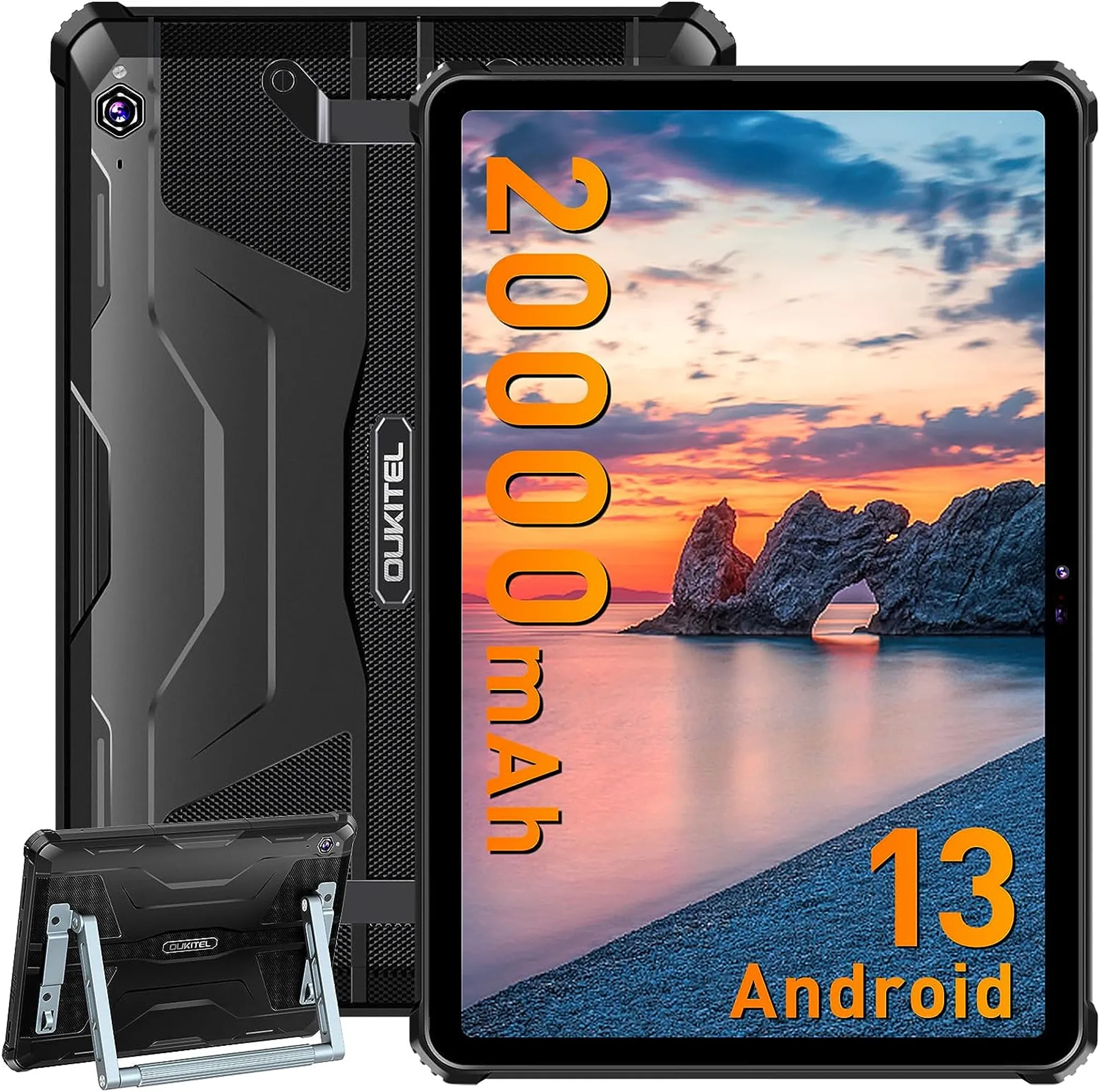 Fossibot Tablet (10,4, 64 GB, Android 13, 2,4G+5G, Outdoor Tablet (1TB  Erweiterbar), 2K IPS Display IP68 Wasserdicht GPS)