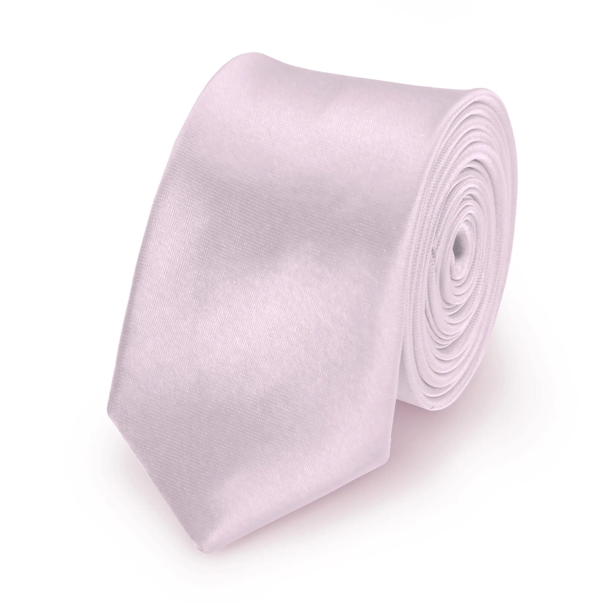 Flieder Polyester slim einfarbig aus Krawatte