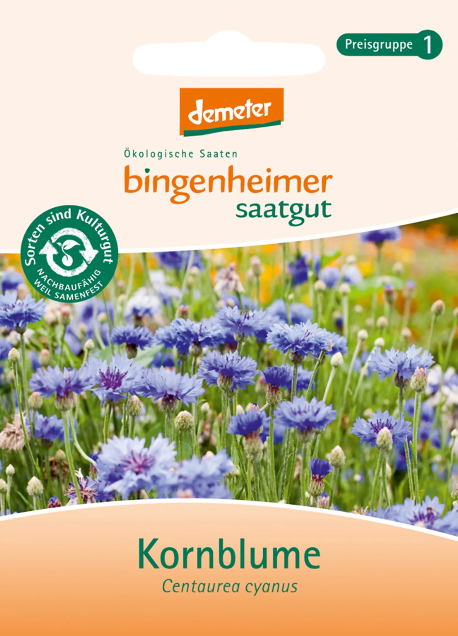 Bingenheimer Saatgut Kornblume 1 Stck Pflanzensamen