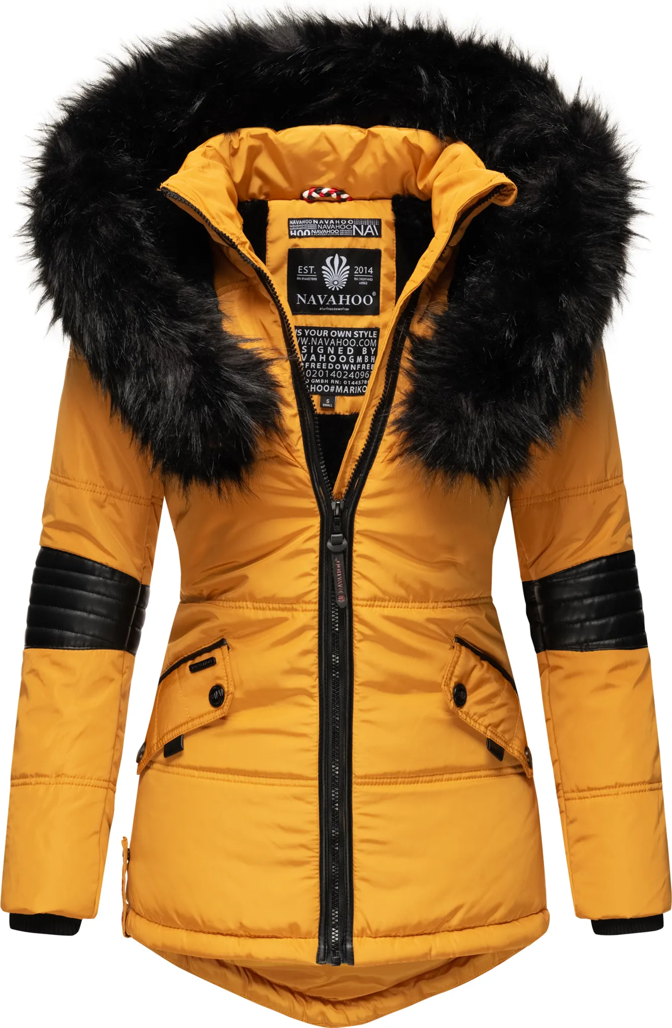 Navahoo Winterjacke Mit Fell Innenfutter Navahoo Cristal Damen