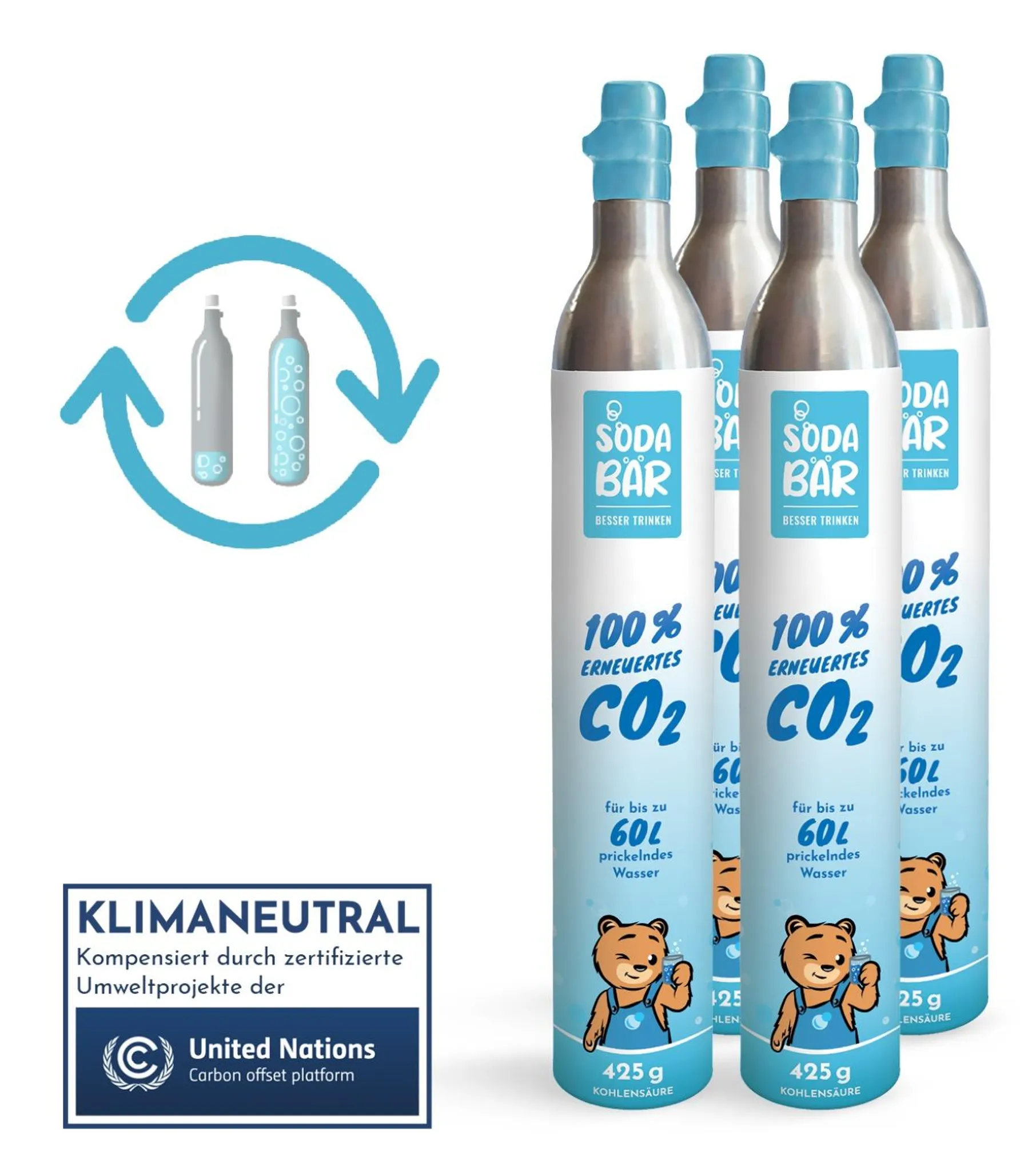Buy Bubble Bro Co2 Cylinder 60L, Refill Online - Organic Foods & Café