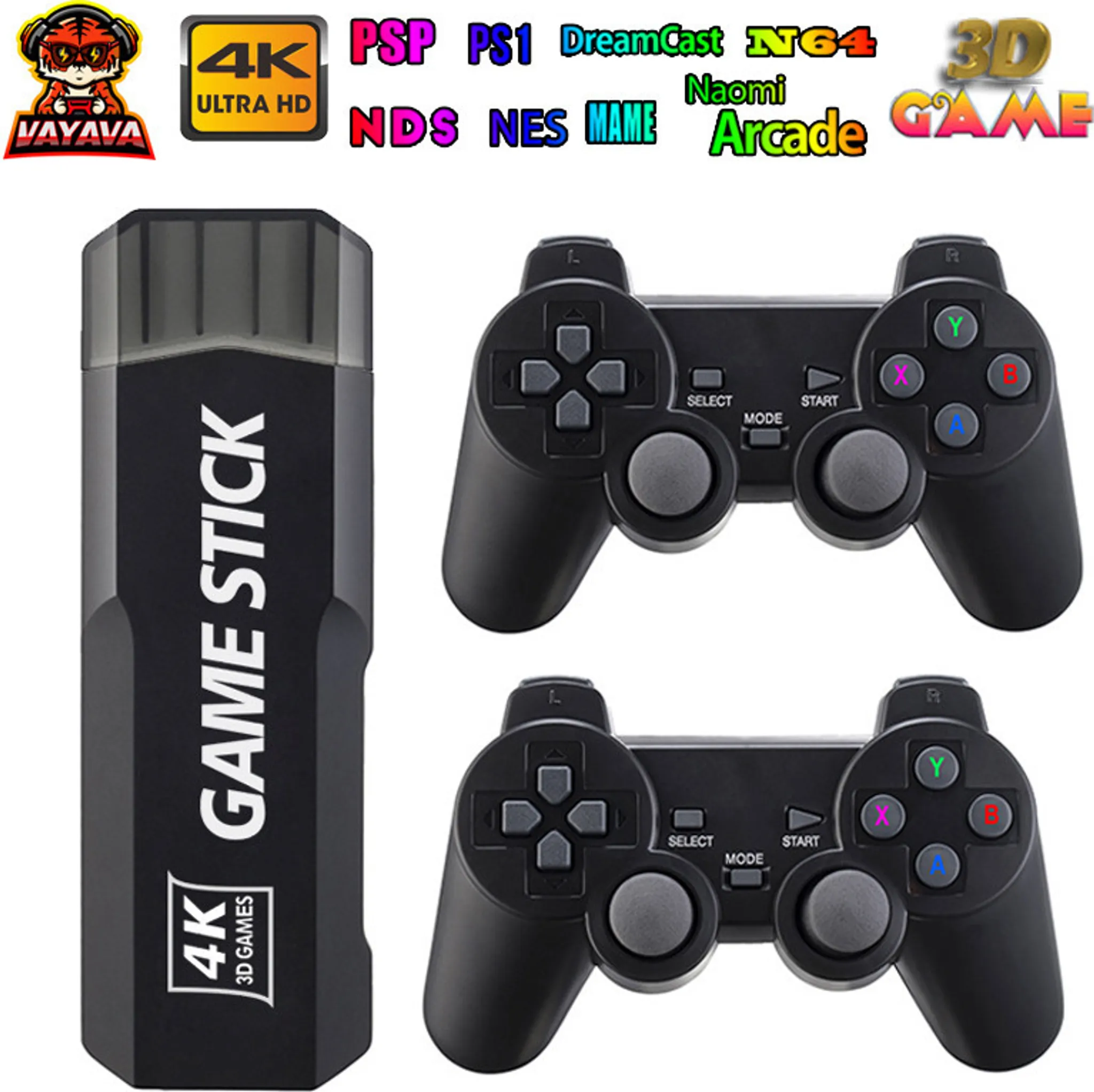 Retro Spielkonsole Mit 21700+ Games - TitanX Pro Mit 2 Wireless Gamepads