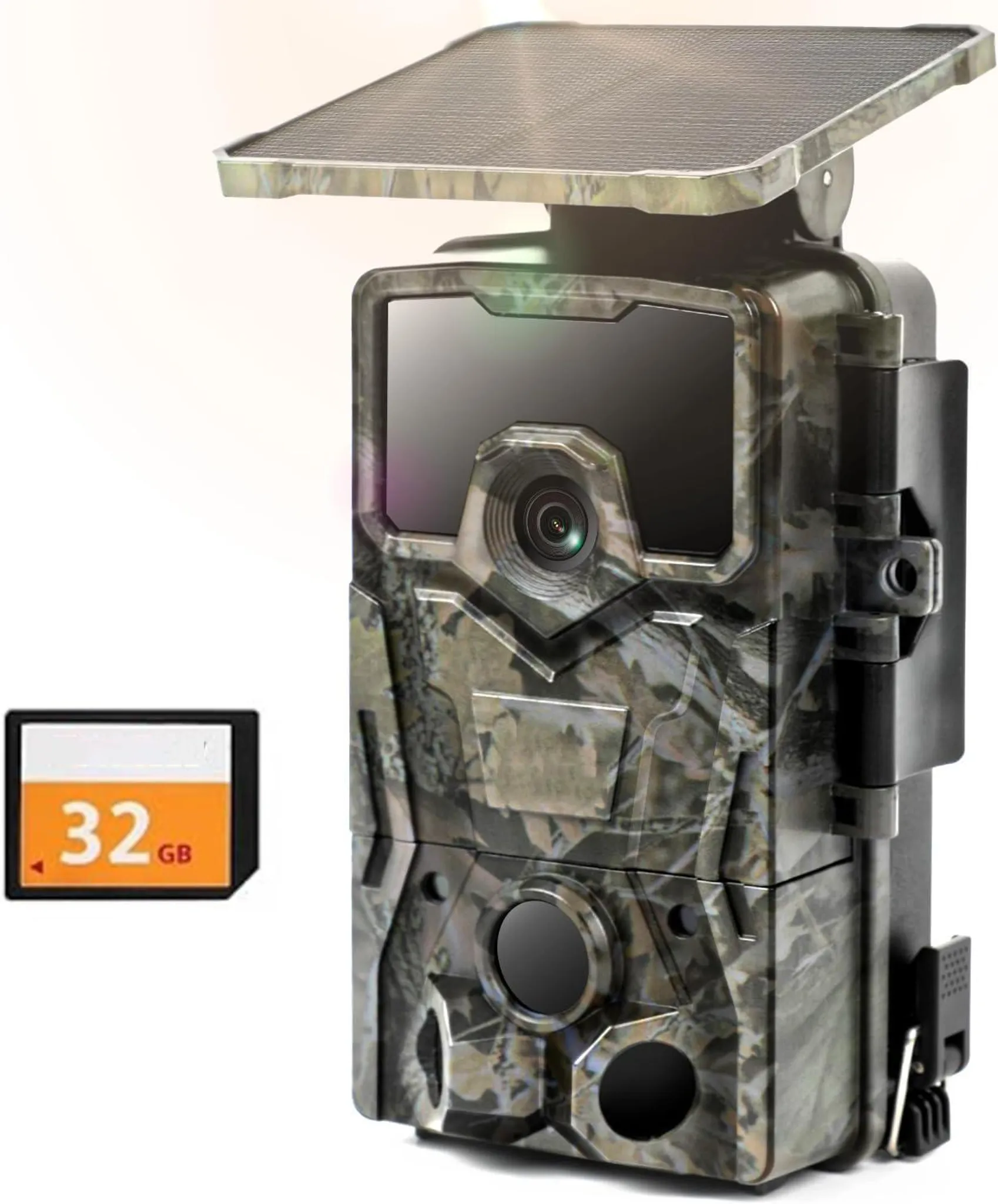 Coolife Wildkamera 4K 48MP – Mit Nachtsicht, 35m Auslöseentfernung, 0,1s Trigger, Inkl. 32GB SD-Karte