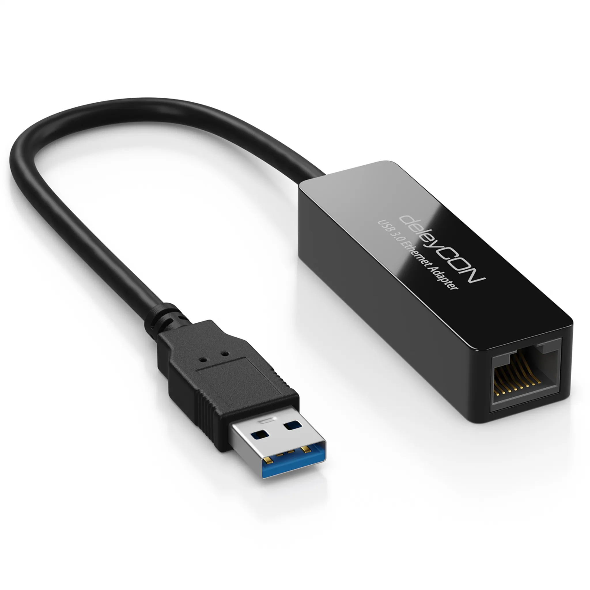 deleyCON LAN Adapter USB 3.0 Netzwerkadapter