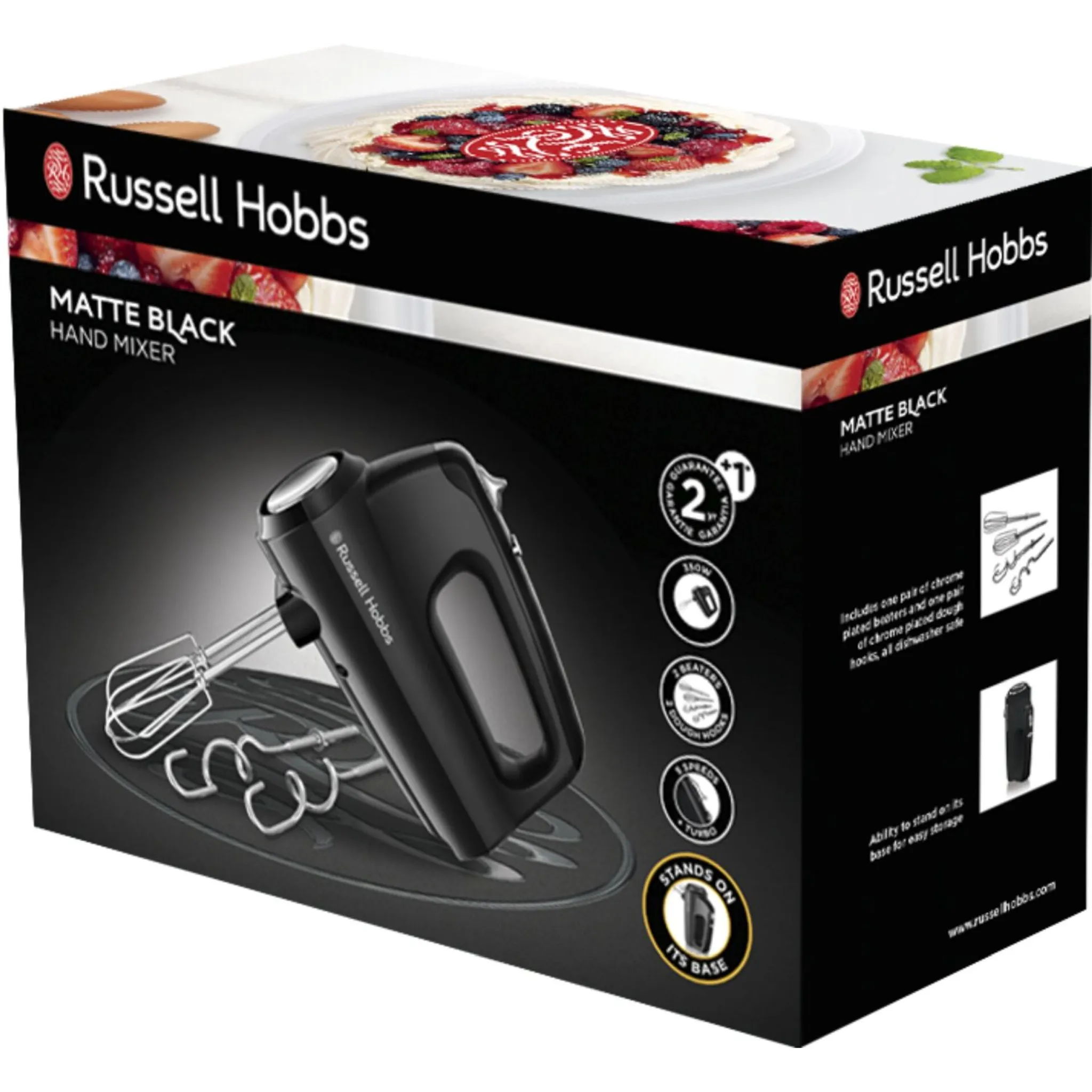 Hobbs Black Matte Handmixer 24672-56 Russell