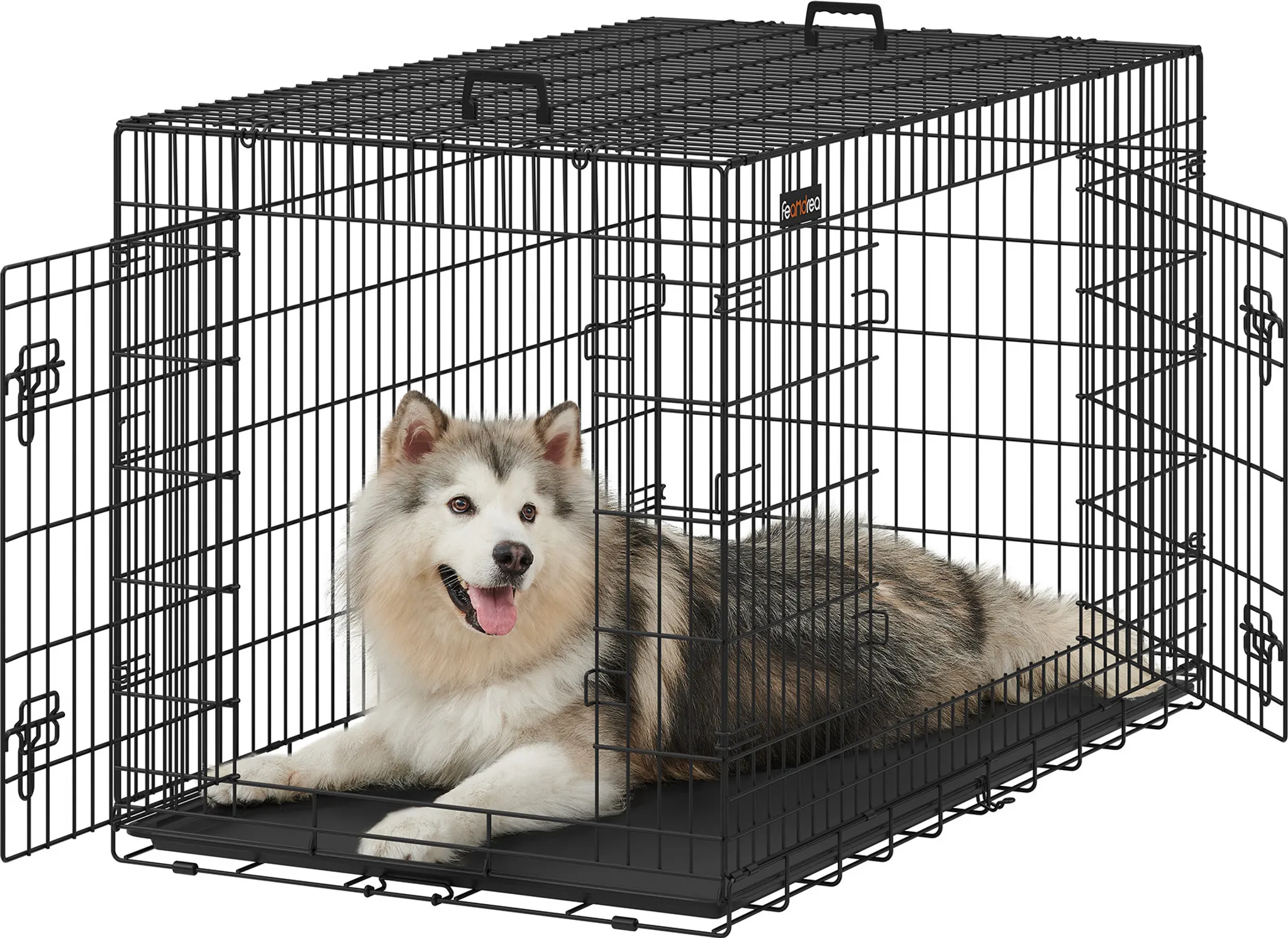 Hundekäfig Mit Rollen Stahl 92x62x76 Cm - Hundekäfig - Hundekäfige