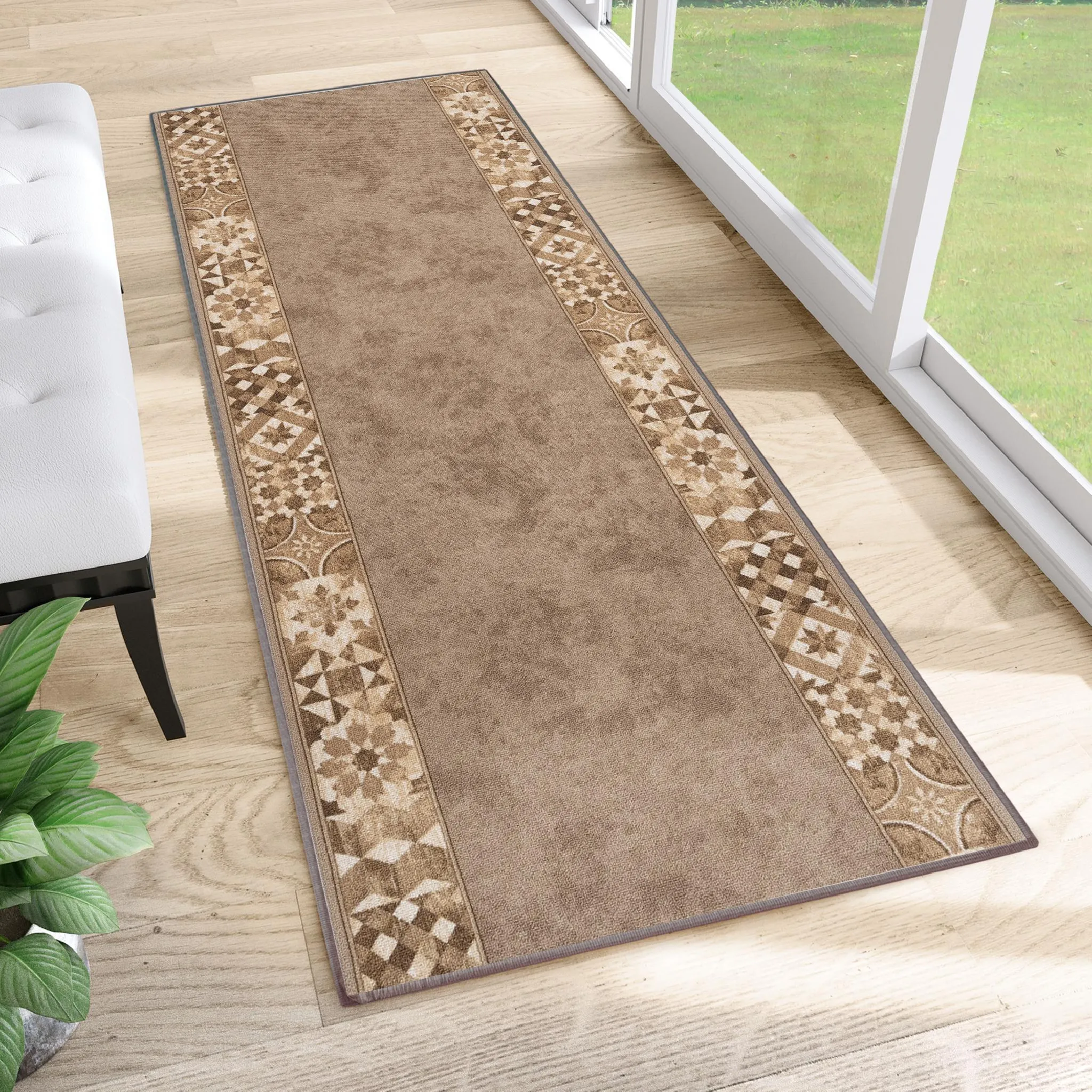 Safavieh Teppich Läufer 2'7,6 Cm X 12' – Polypropylen, Braun, Weicher Flor, Vintage Design