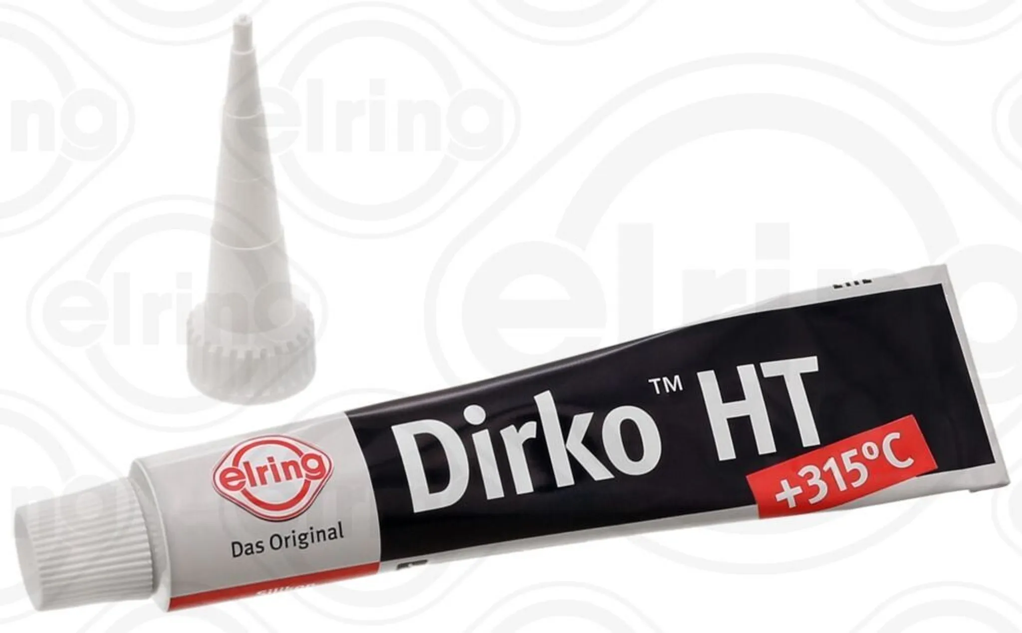 Dirko Dichtmasse HT schwarz (-60 bis +315°C), 70ml, inkl. Dosiertülle