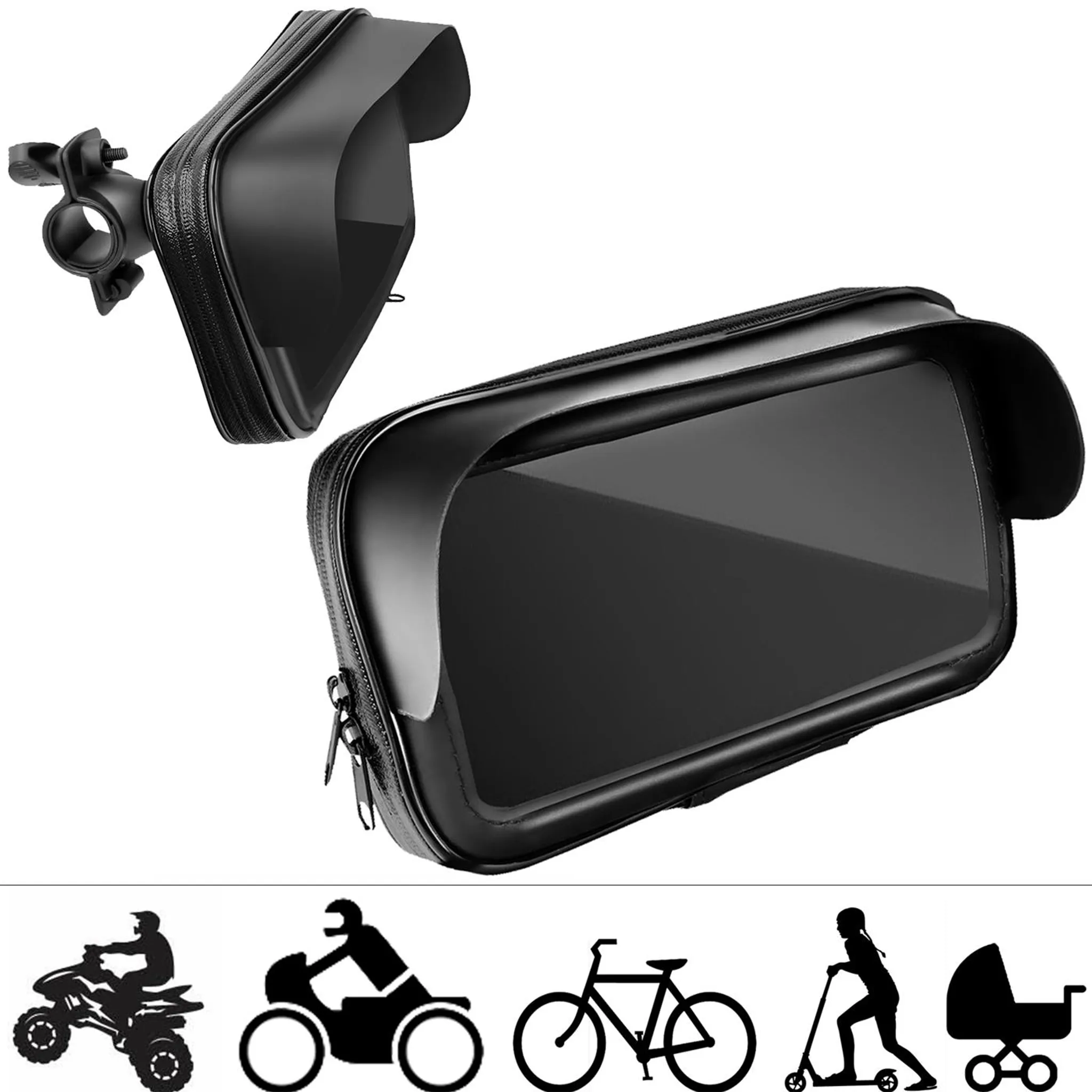 MidGard Fahrrad Handyhalterung Aluminium Smartphone Fahrrad e-Bike MTB  Rennrad Smartphone-Halterung