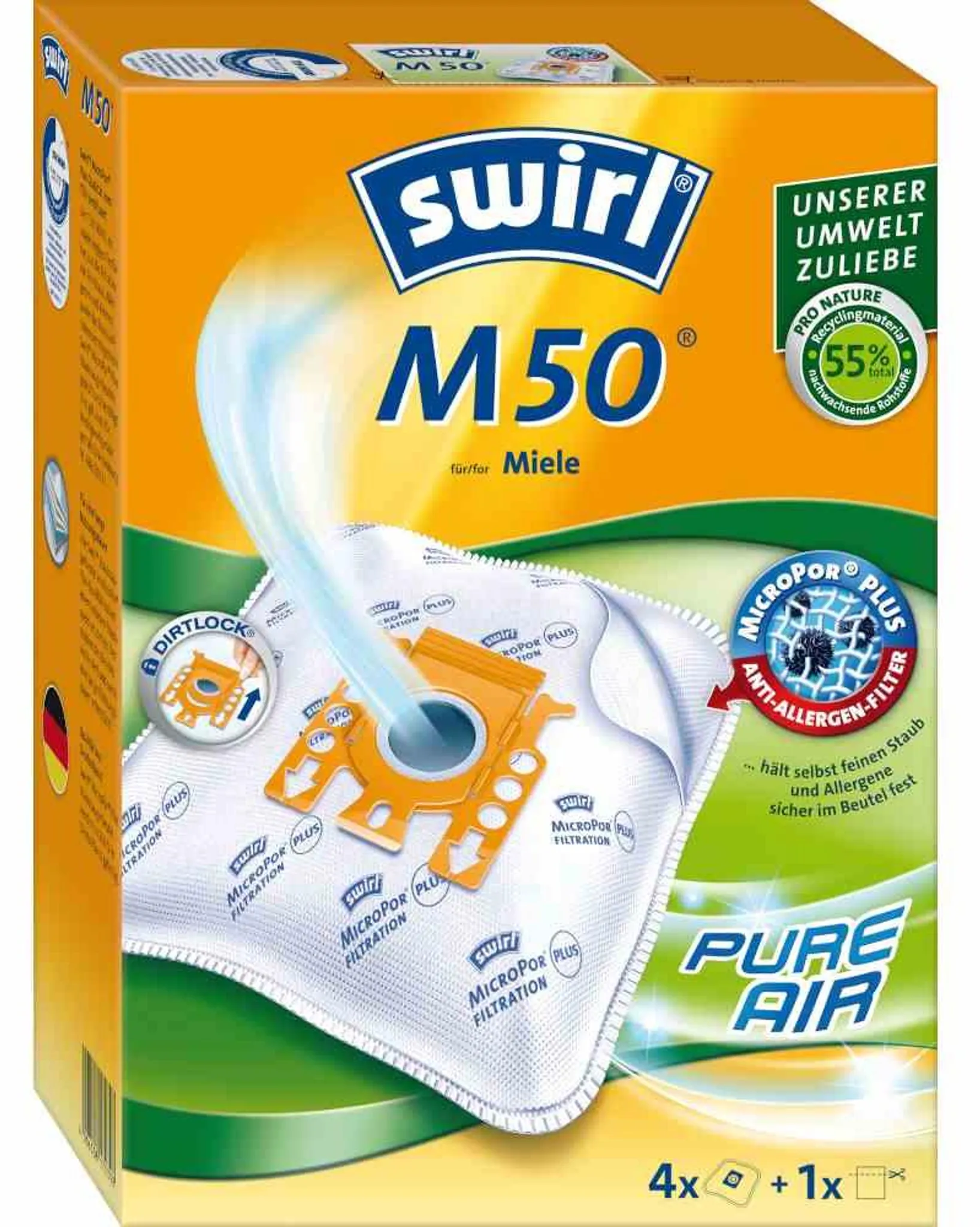 SAUG-FREUnDE Staubsaugerbeutel – 20 Stück, Passend Für Swirl M50, Menalux 3100, Miele Typ F/J/M