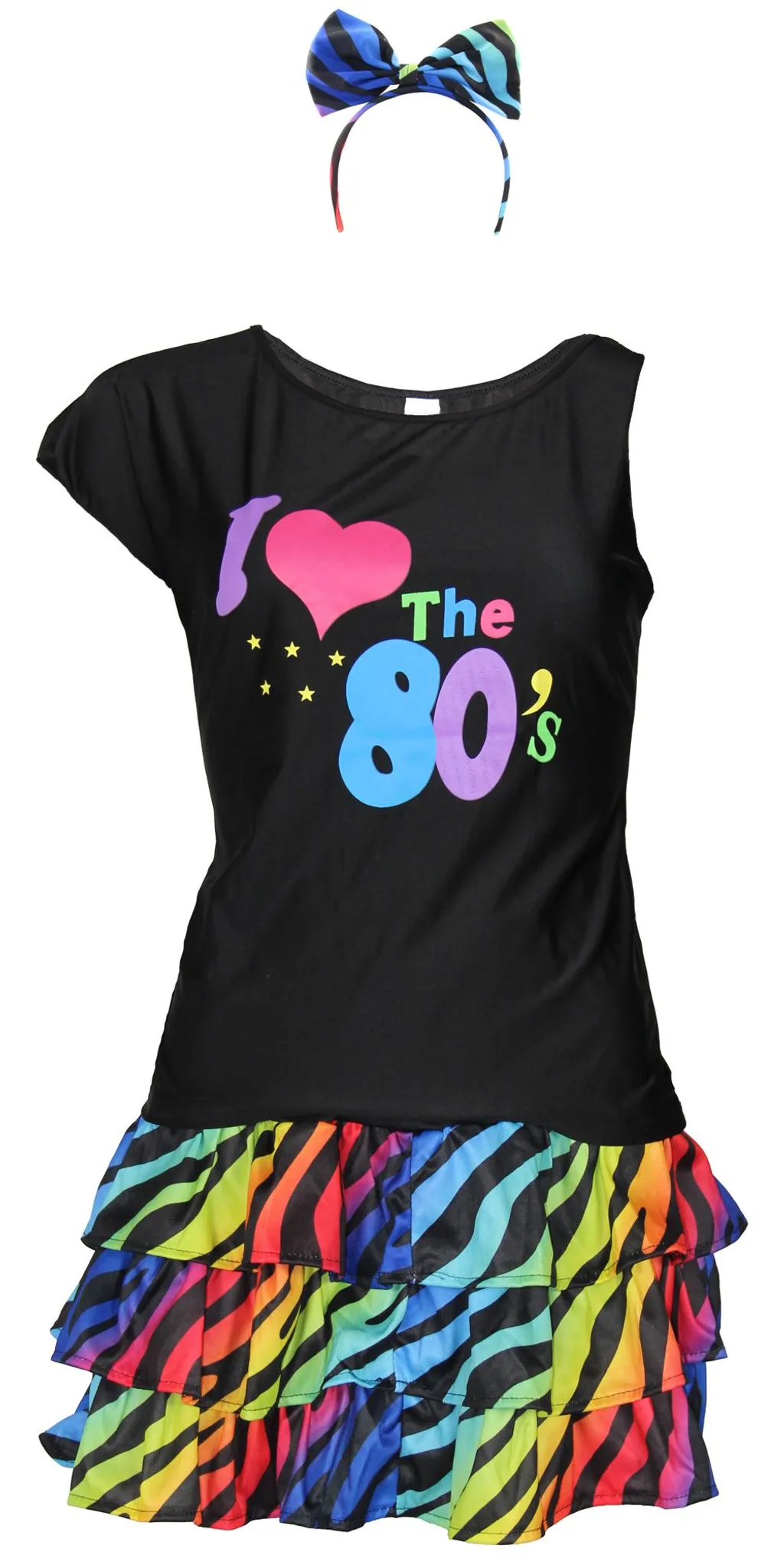 80er Jahre Disco Outfit für Damen Gr. S - L