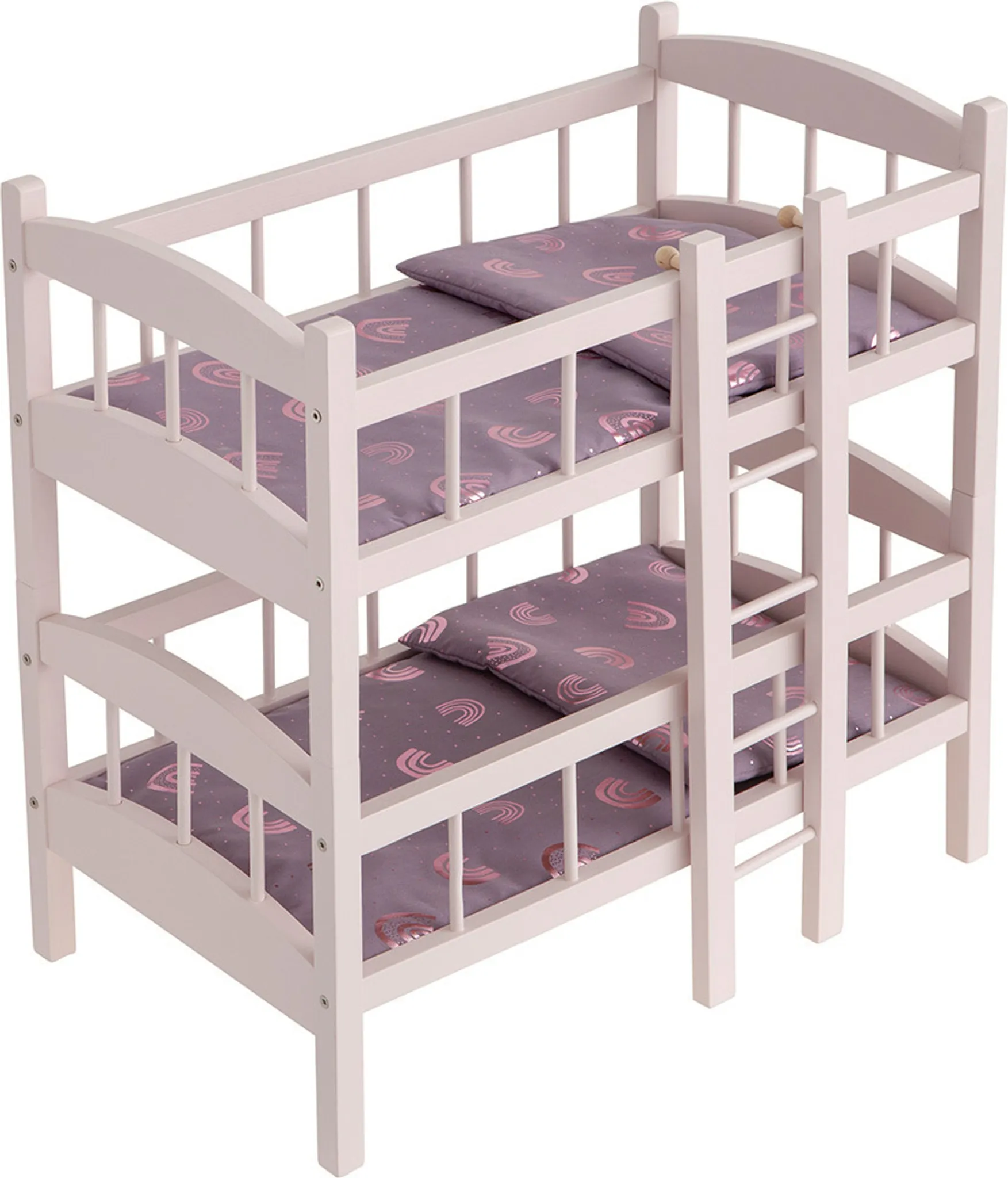 Howa Miniflowers Berceau De Poupée En Bois Avec Panier Amovible En Jonc De Mer – Pour Poupées Jusqu'à 50 Cm, Matelas Floral