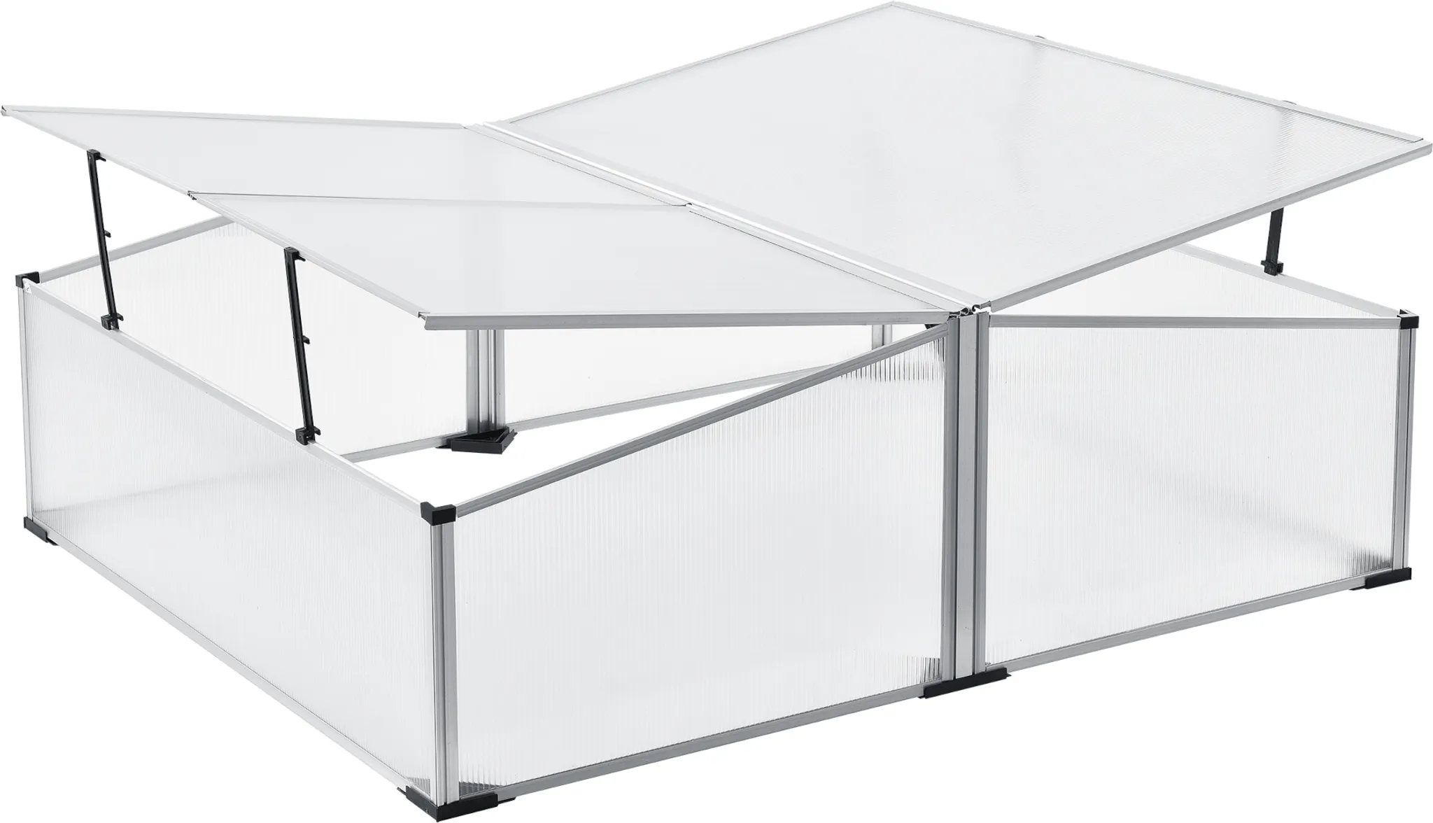 Aluminium Gewächshaus Für Den Garten 4,5m² Inklusive 242 X 190cm