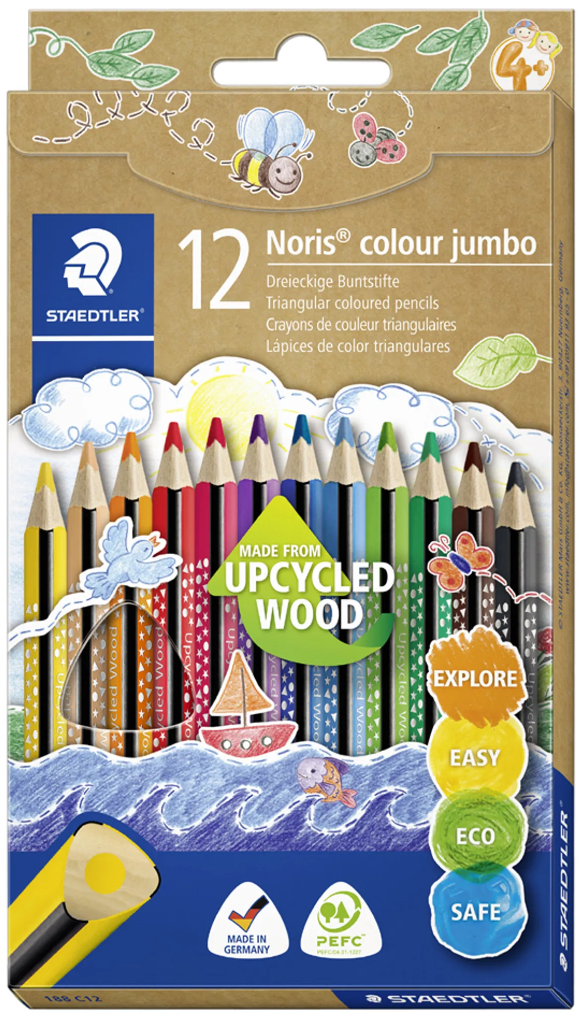 BIC Kids Ecolution Evolution Coloring Pencils, 36st.