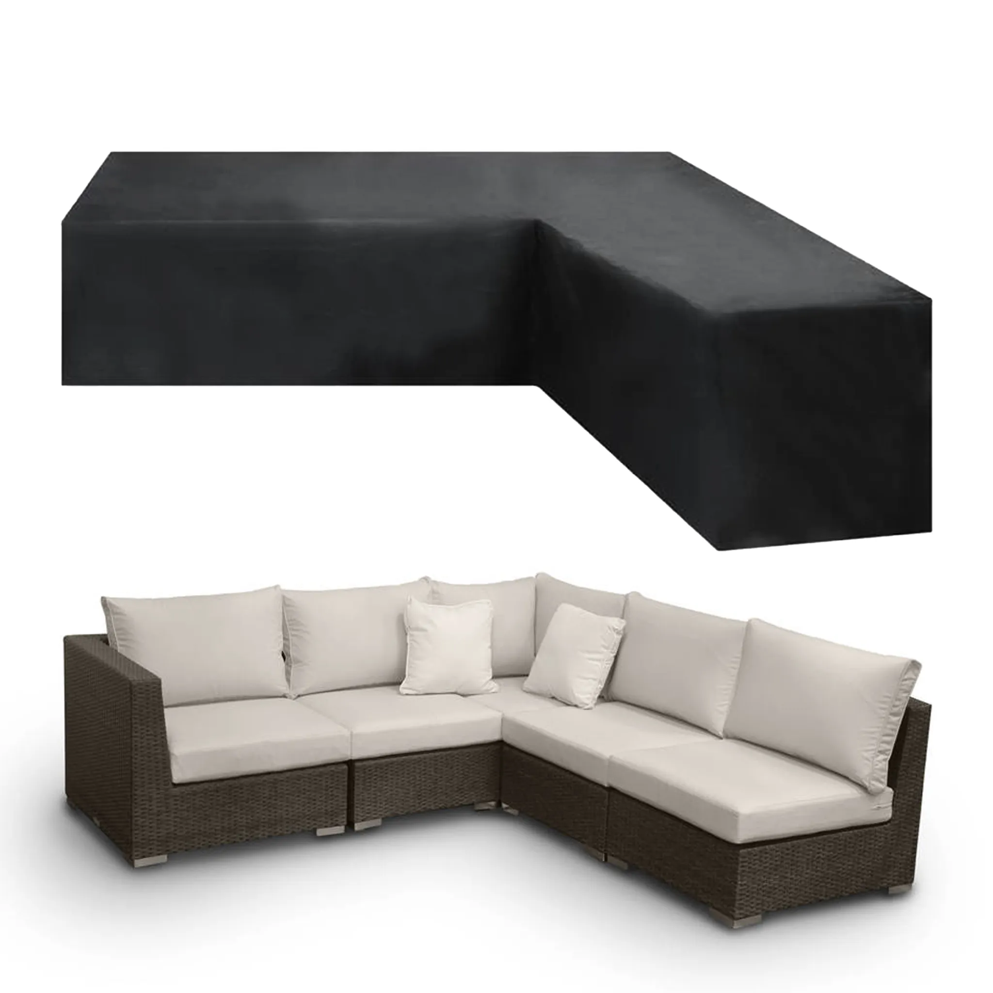 L Form Ecke Outdoor Sofa Abdeckung Wasserdicht Rattan Ecke Möbel Abdeckung  V Form Sofa Tisch Stuhl