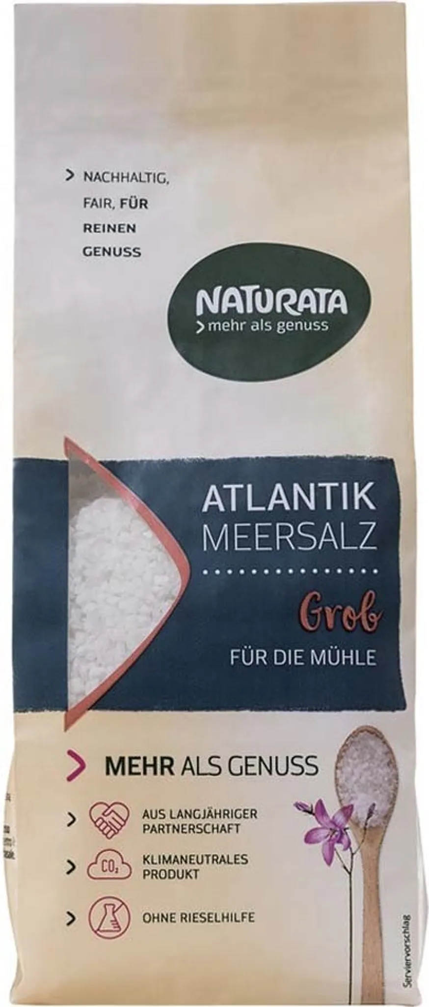 Essential Trading Cooperative - Essential Fine Atlantic Sea Salt (6 X 500g