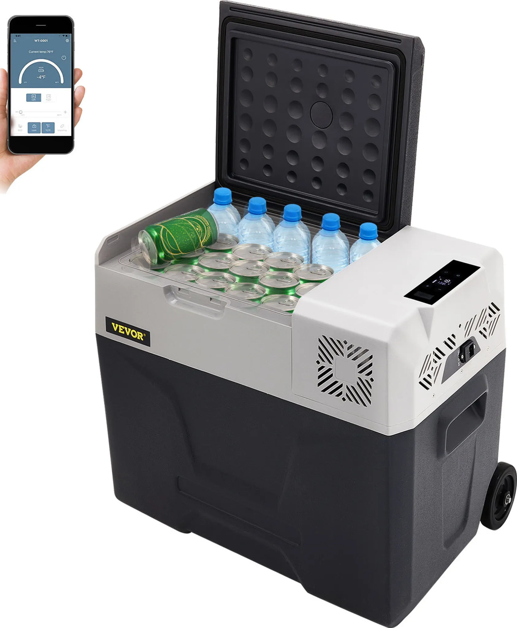 AREBOS Frigorifero portatile | Frigoriferi per auto | 20 litri | per