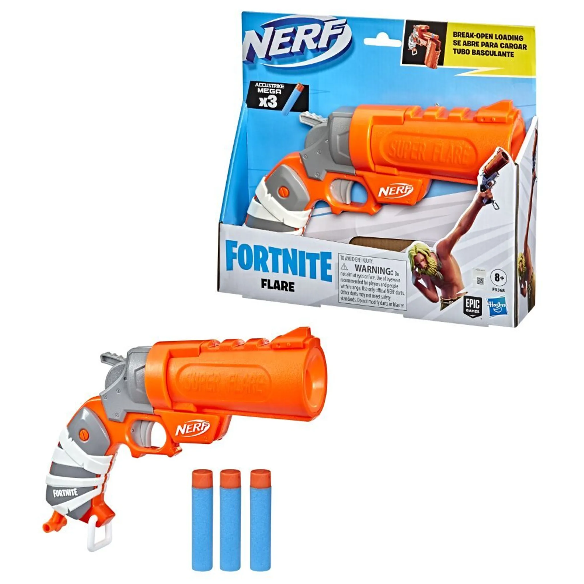 NERF FORTNITE トイガン スコープ付き Nerf Fortnite Storm Scout Blaster, Scope, Klips 6 Rzutek, 6