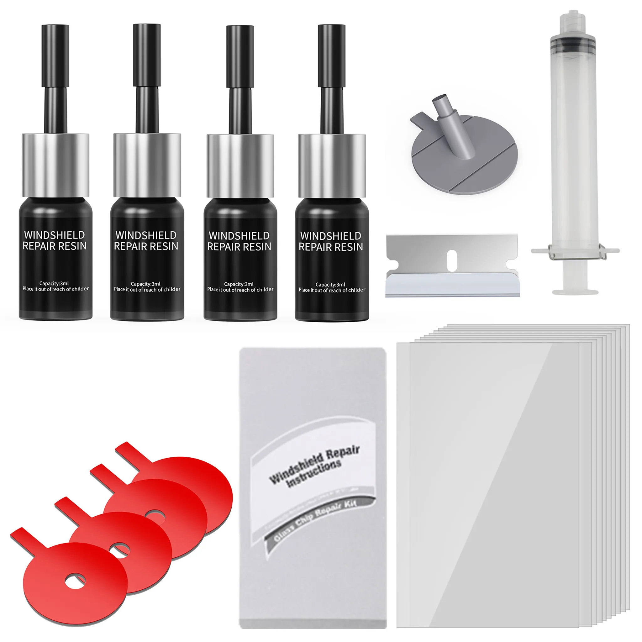 Windschutzscheiben Reparaturset Für Risse – 20 Ml Kit, Einfach Anzuwenden