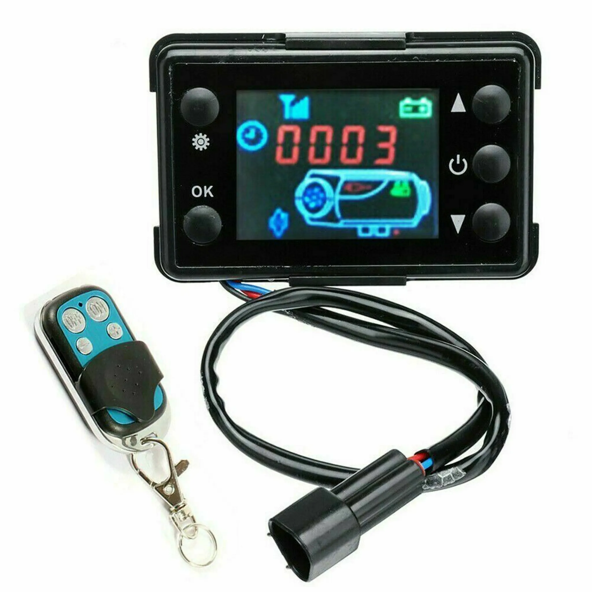 Universal 12V / 24V Luftheizung Standheizung Controller Kit LCD-Mon