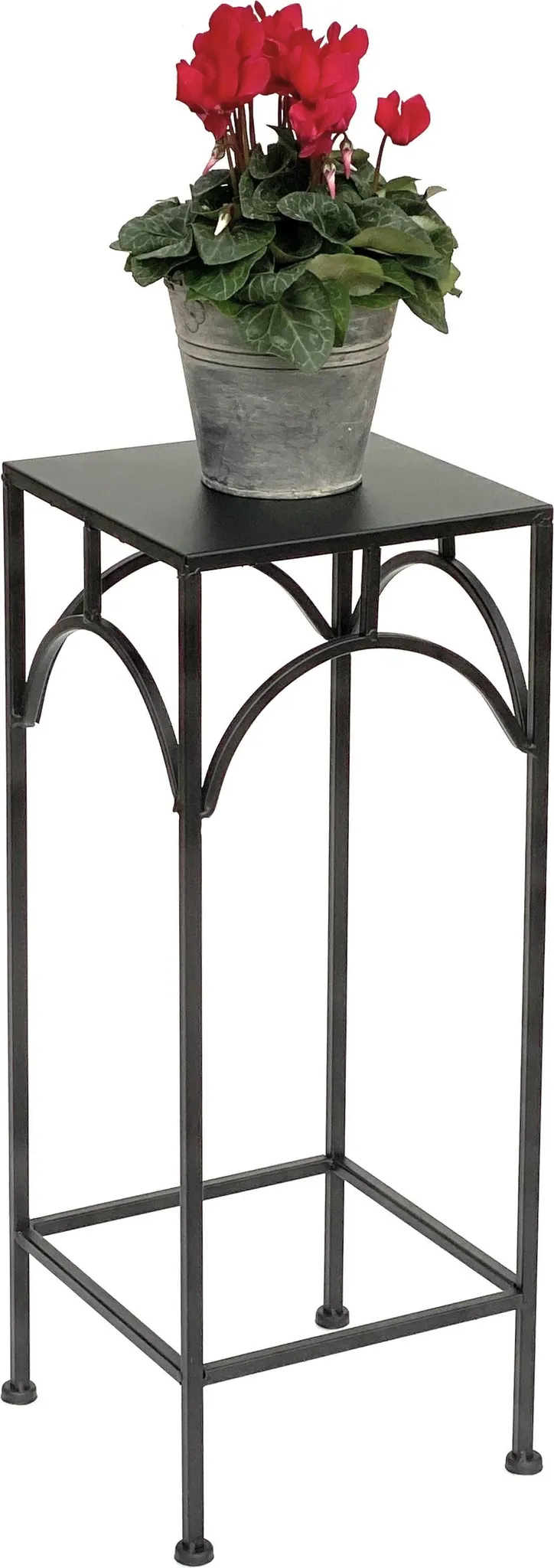 DanDiBo Set di 2 sgabelli da fiori in metallo marrone 93992