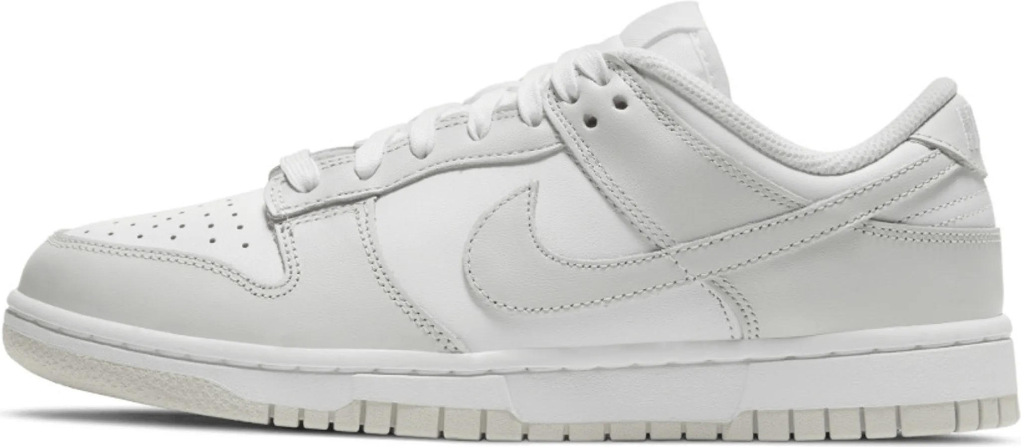 All white nike dunks low online