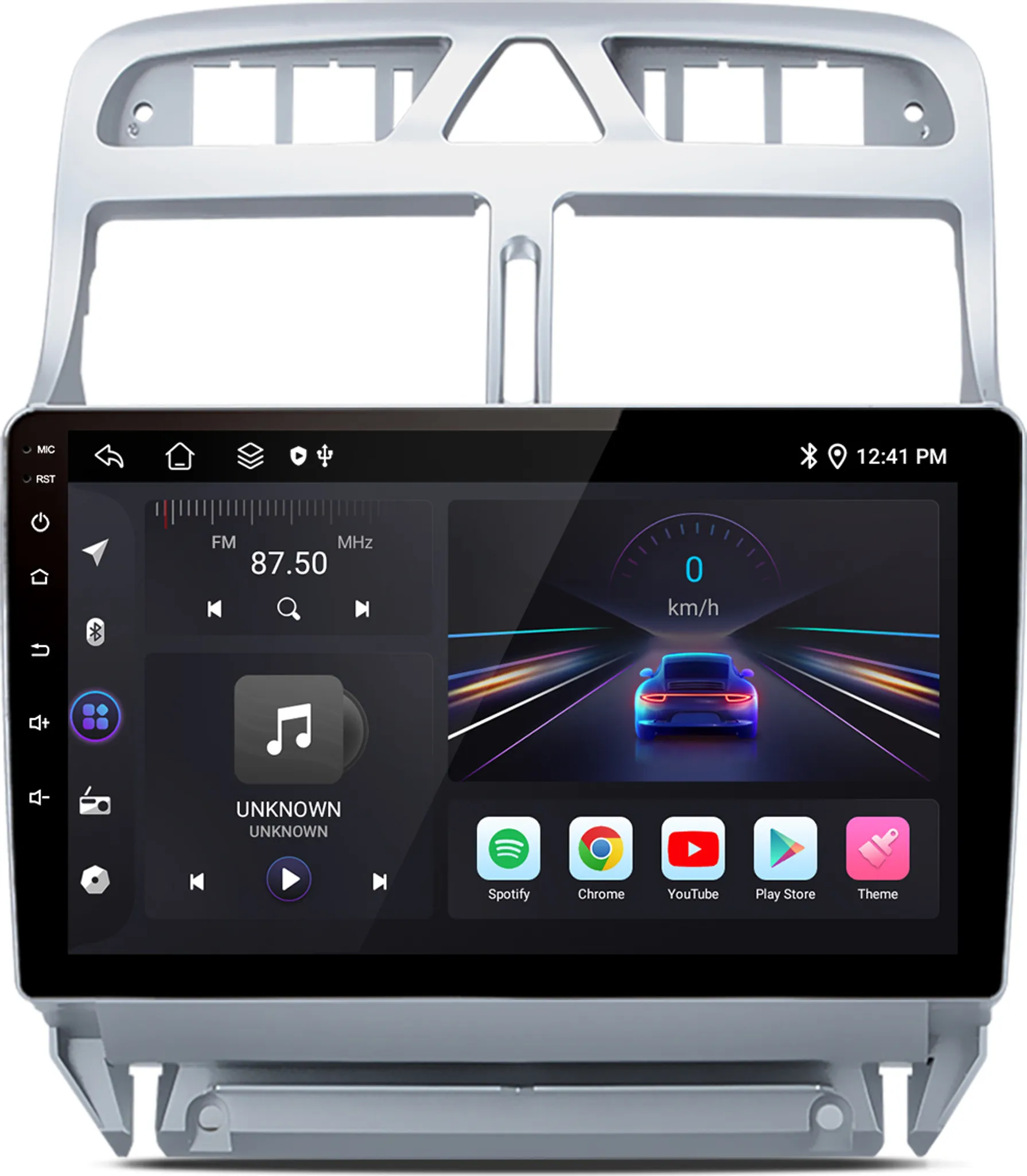 4G 64G Wireless Carplay Android 13 Autoradio 2 Din voor Peugeot 307