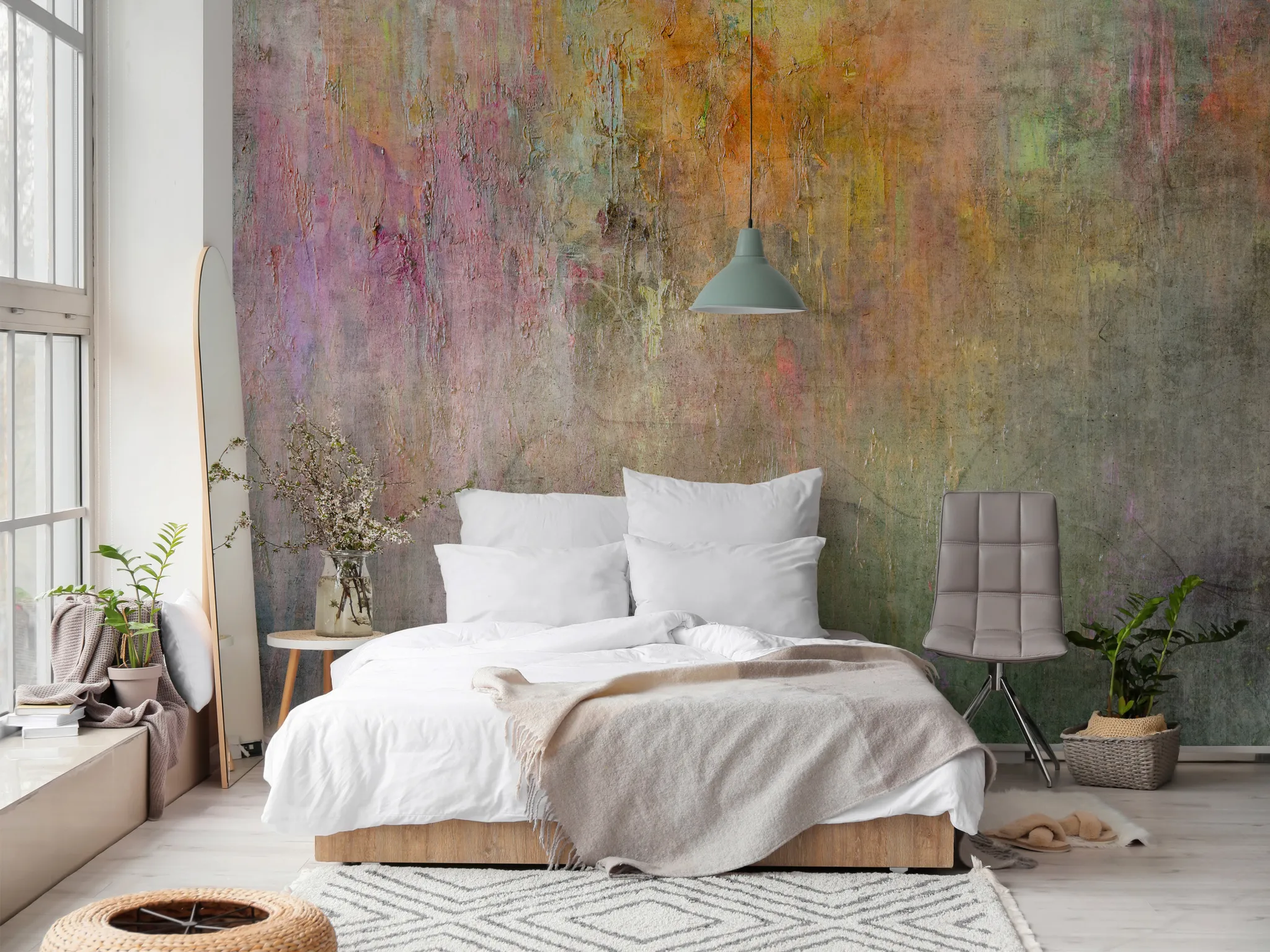 LUMASOUL Fototapete Blumen 400x280 Cm - Vliestapete Für Wohnzimmer & Schlafzimmer