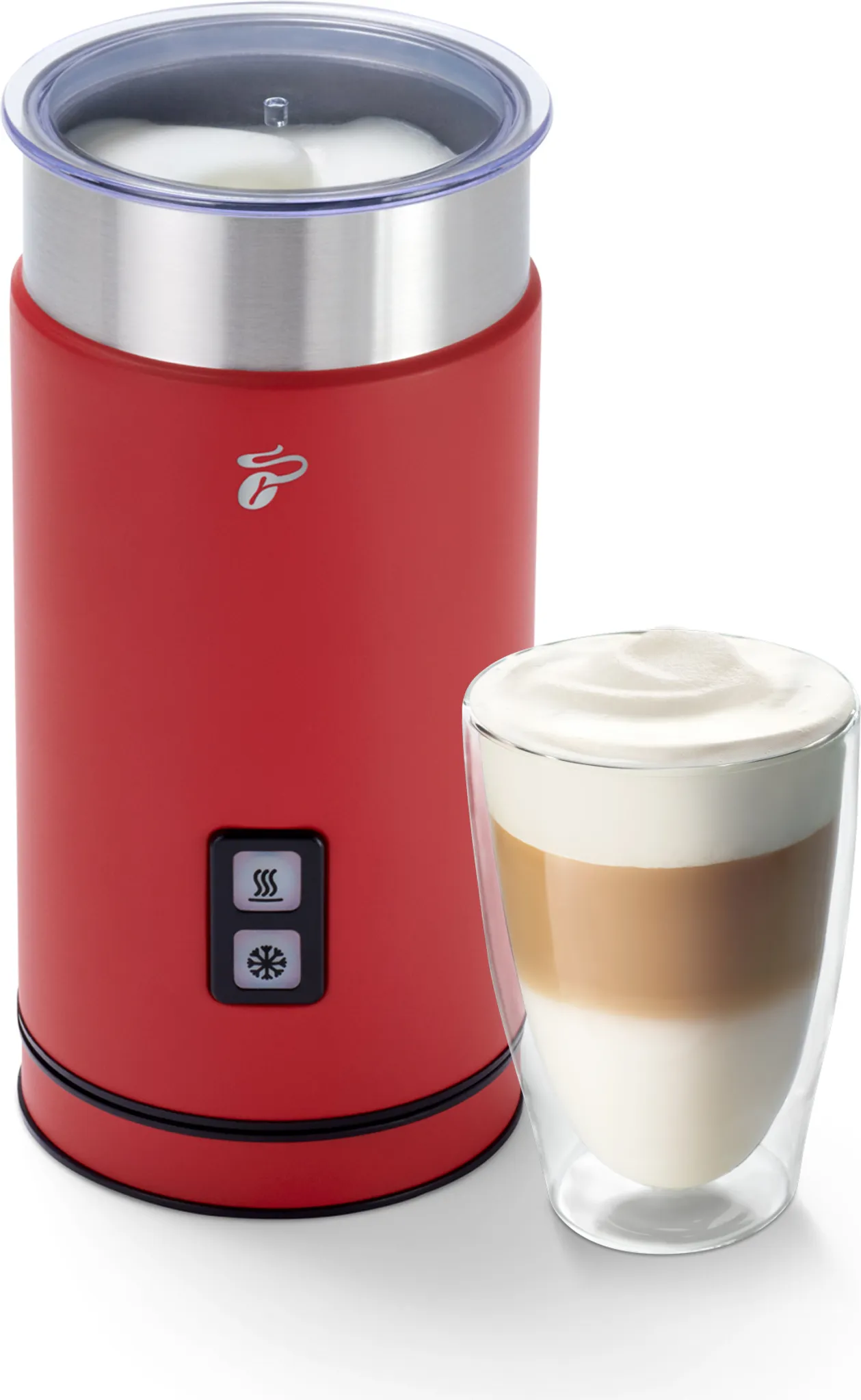 PARIS RHÔNE Elektrischer Milchaufschäumer Mit Griff – 300 Ml, 4-in-1 Für Perfekten Schaum Bei Latte, Cappuccino & Kakao