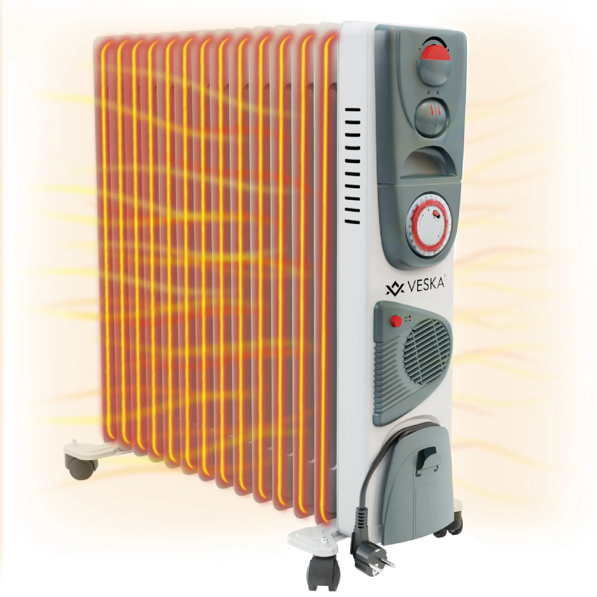Olejový radiátor radiátor 2900W Elektrický s
