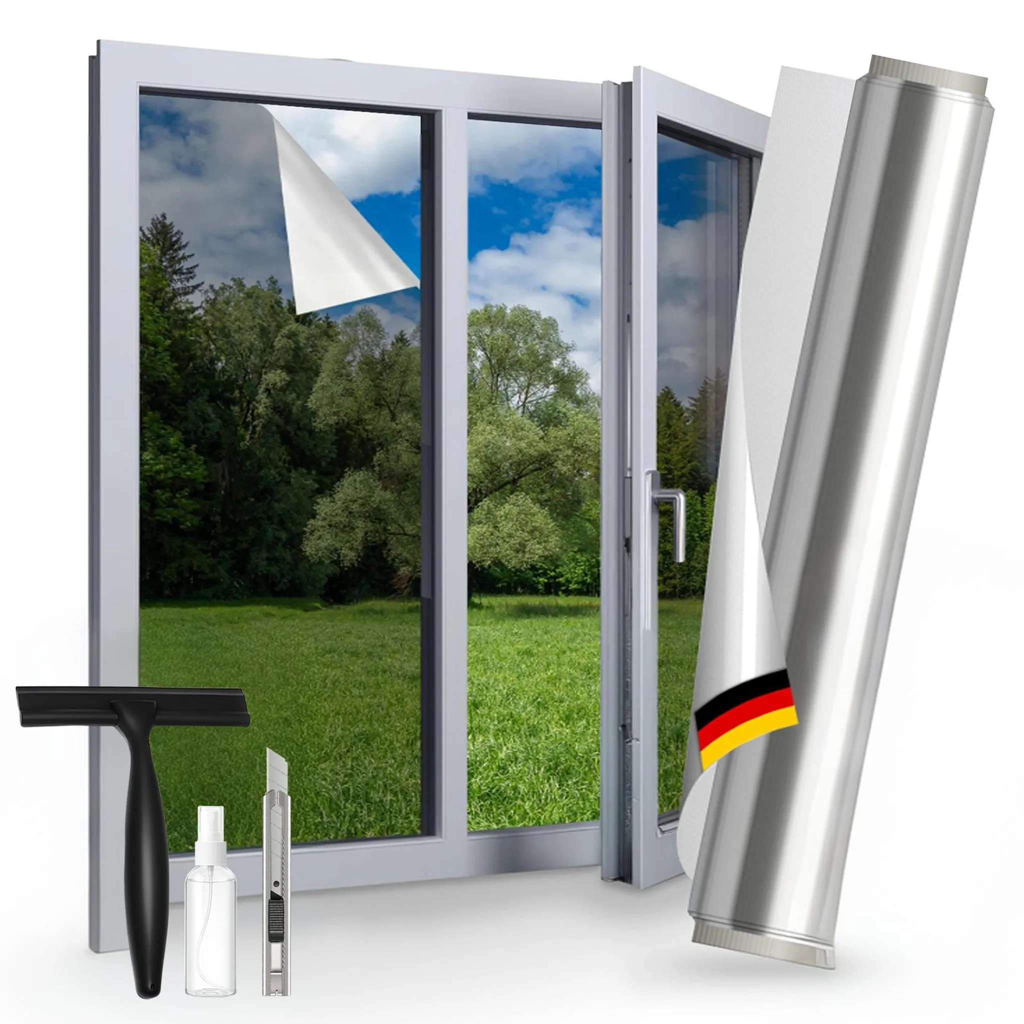 Fensterfolie Hitzeschutz Sonnenschutz UV Schutz Sichtschutz