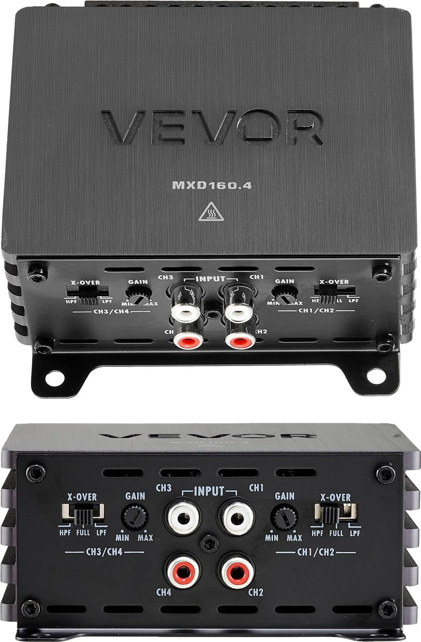 VEVOR Autoverstärker 4-Kanal, Endstufe Klasse D