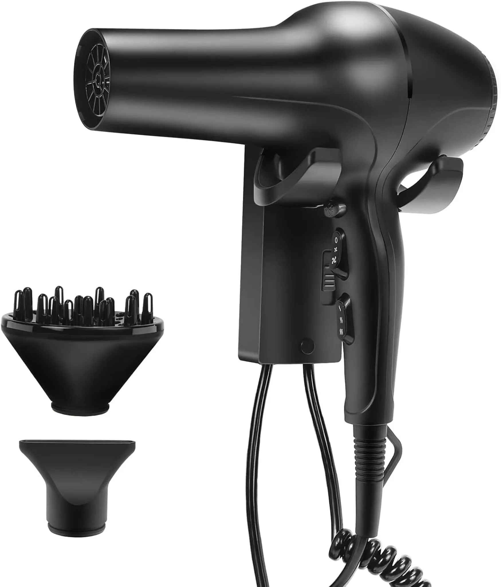2000W Ionen-Haartrockner Mit AC-Motor, Diffusor & 2 Konzentratoren – Für Glänzendes Haar