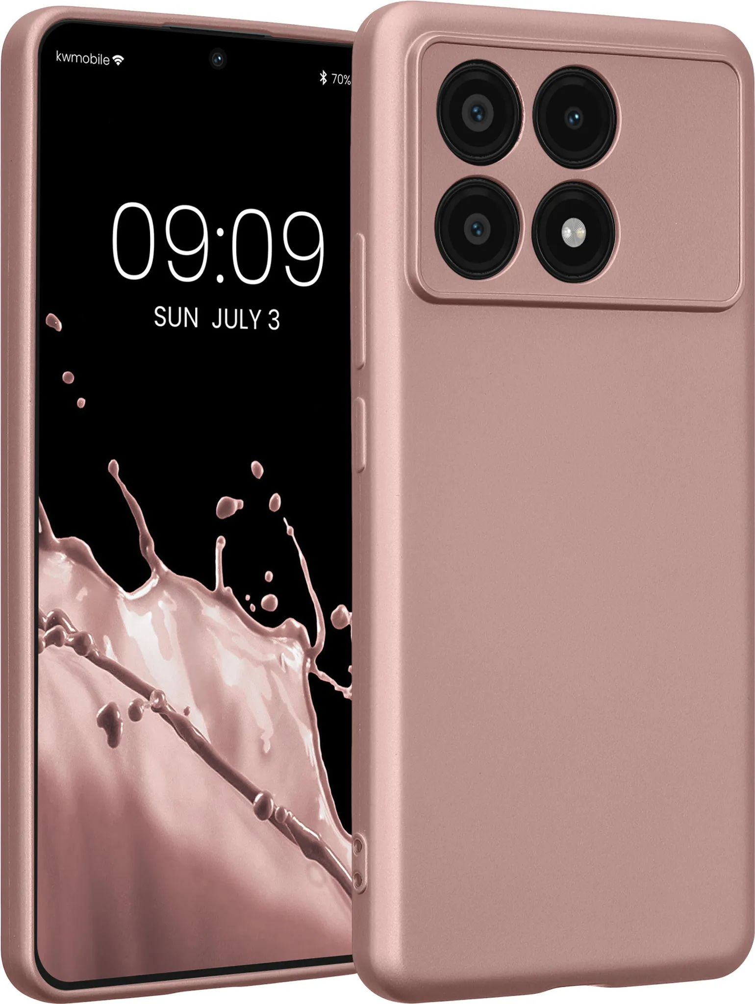 Kwnobile Hülle Für Xiaomi Poco M3 Pro 5G – Schwarz Matt, TPU Silikon, Kompatibel Mit Kabellosem Laden