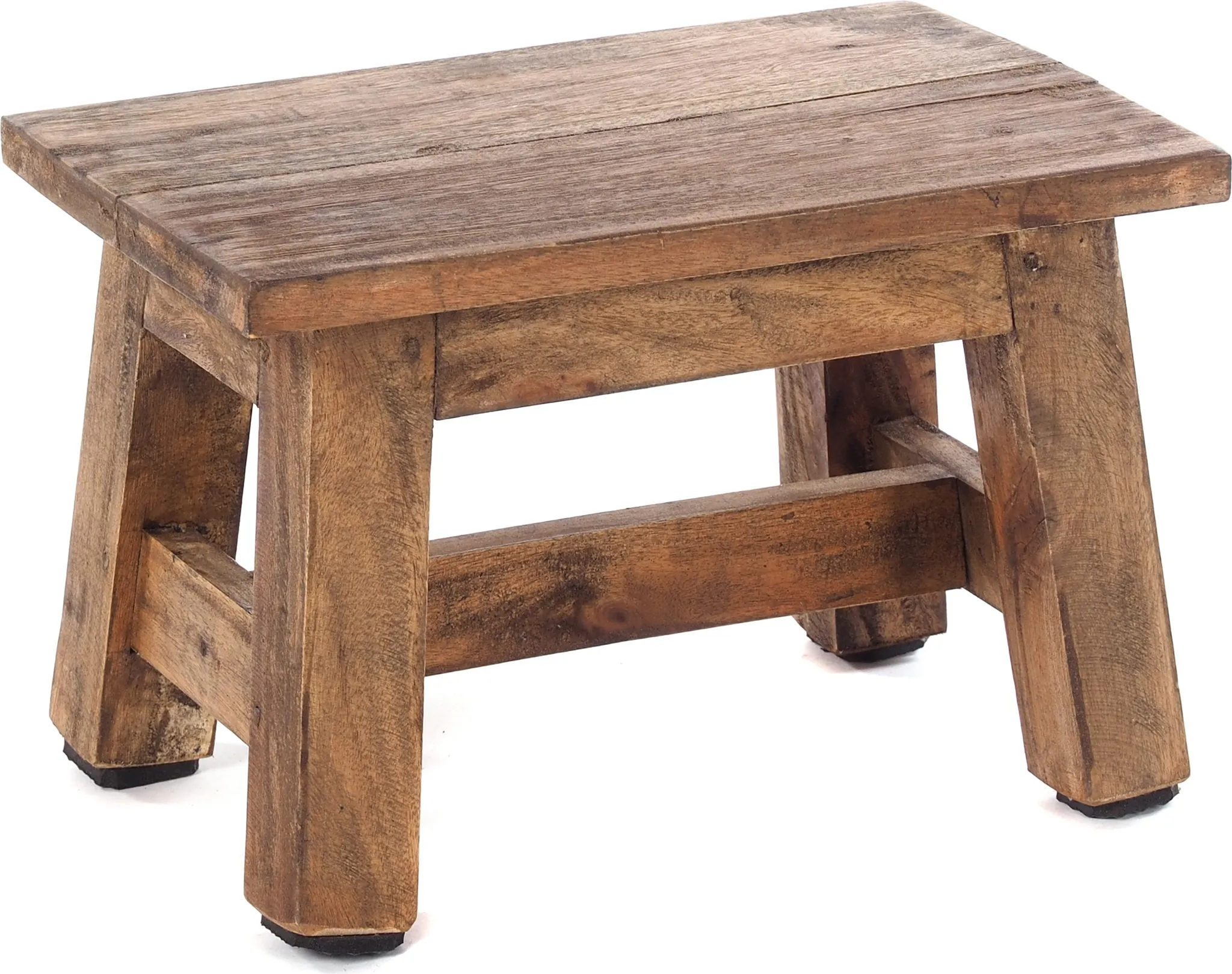 FUSSHOCKER Monte 30x21cm natur-vintage Holzhocker