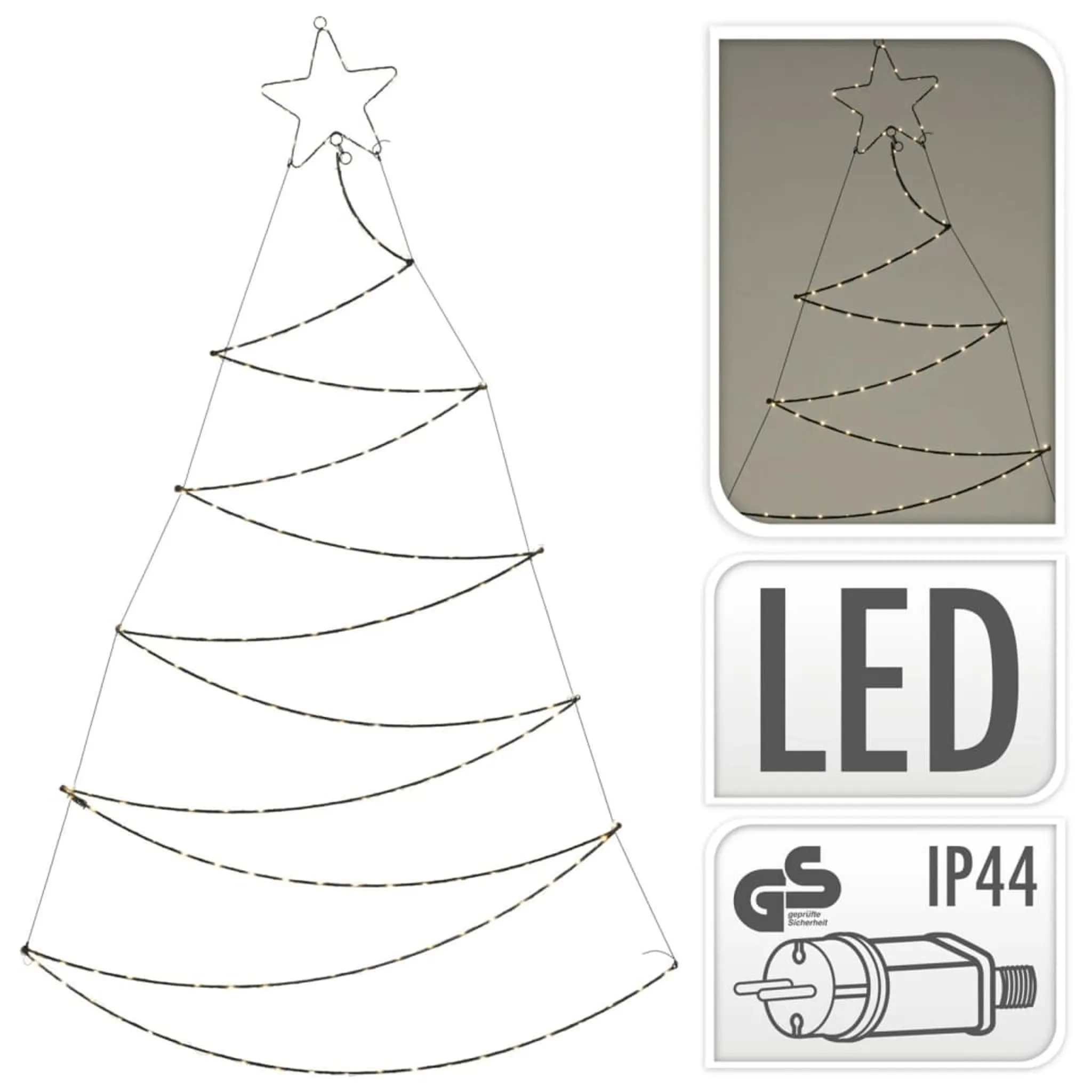 Ambiance Weihnachtsbaum mit 150 LEDs 150 cm
