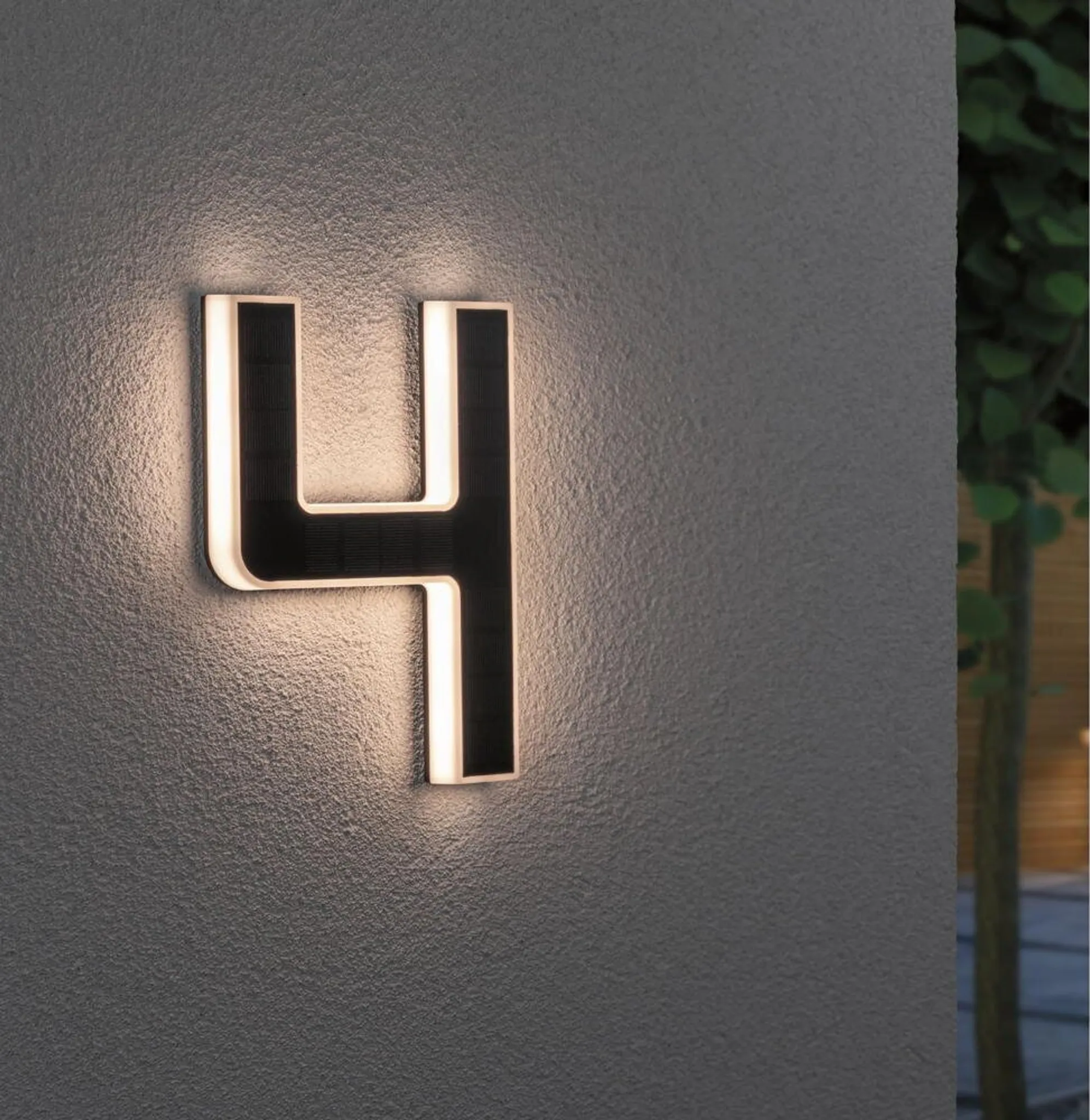 Paulmann Outdoor Solar Hausnummer 4 3000K | Kaufland.de