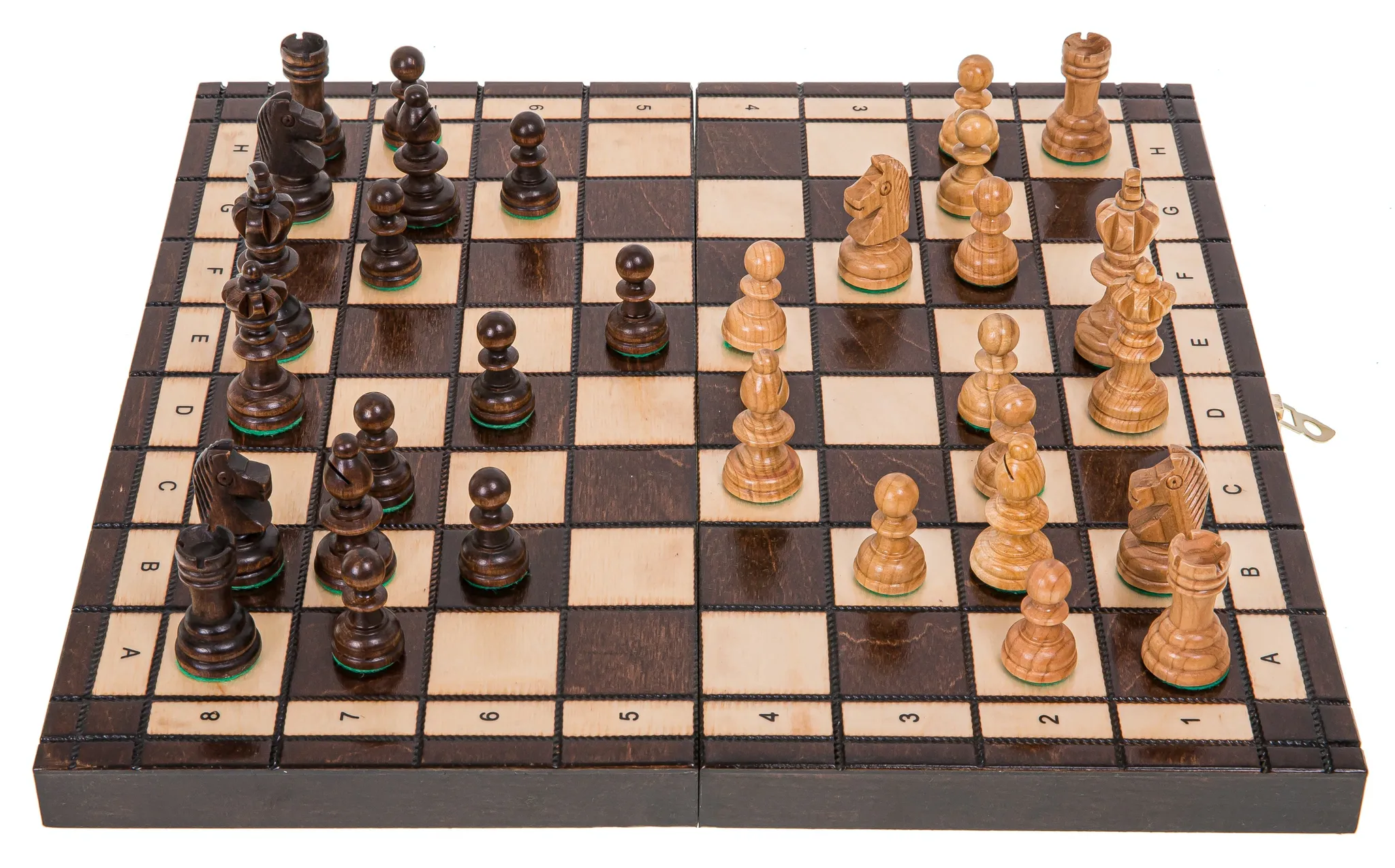 Gibot Schachspiel aus Holz, klappbar Holz Schachbrett, 2 in 1