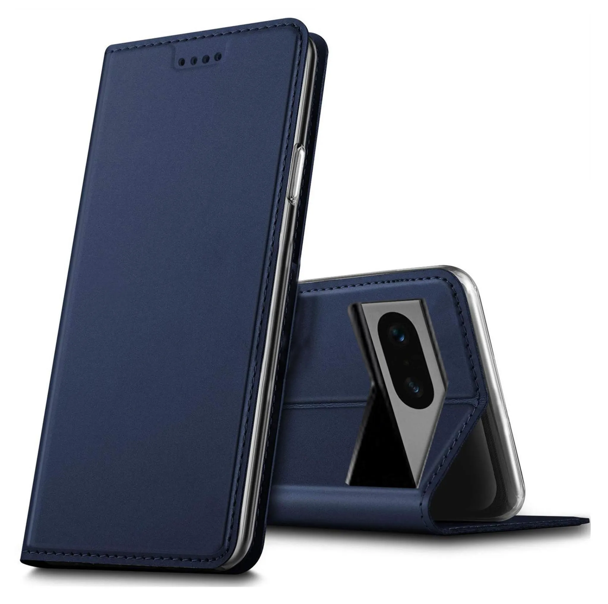 CASAFUNY Handyhülle Für Google Pixel 8 – PU-Leder Flip Case Mit Kartenfach, Magnetverschluss, Ständer-Funktion